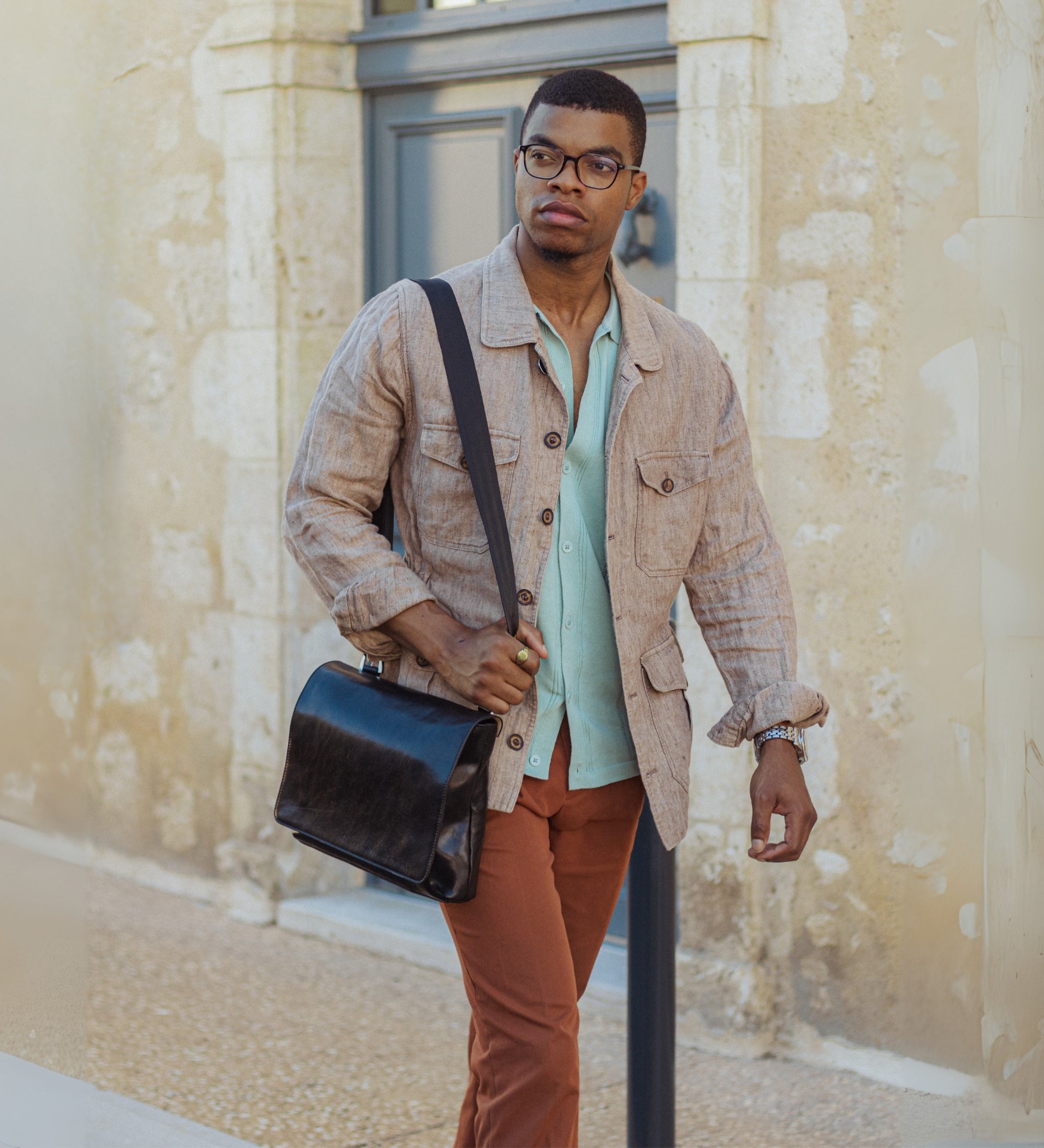 Bolso bandolera de cuero: A Room with a View