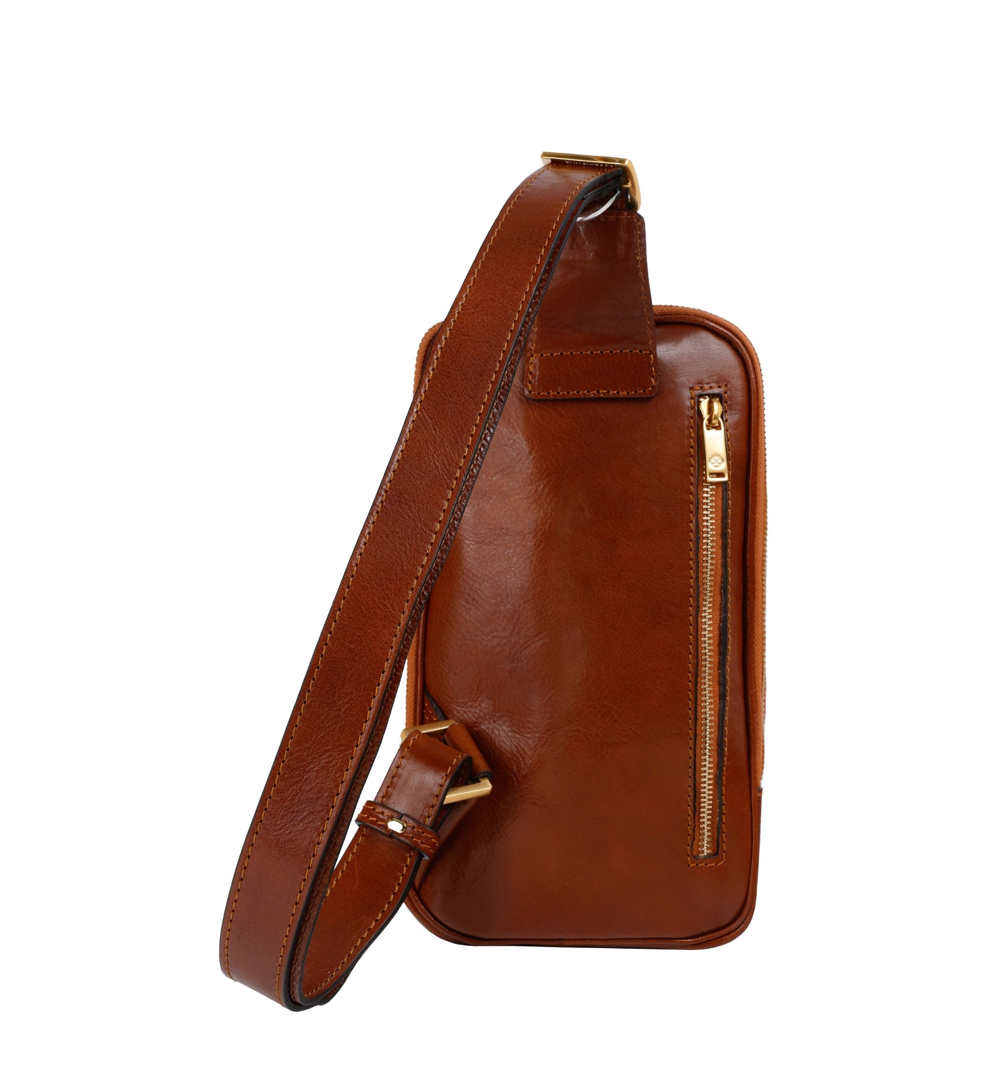 Riñonera cruzada/sling bag de cuero: Kim