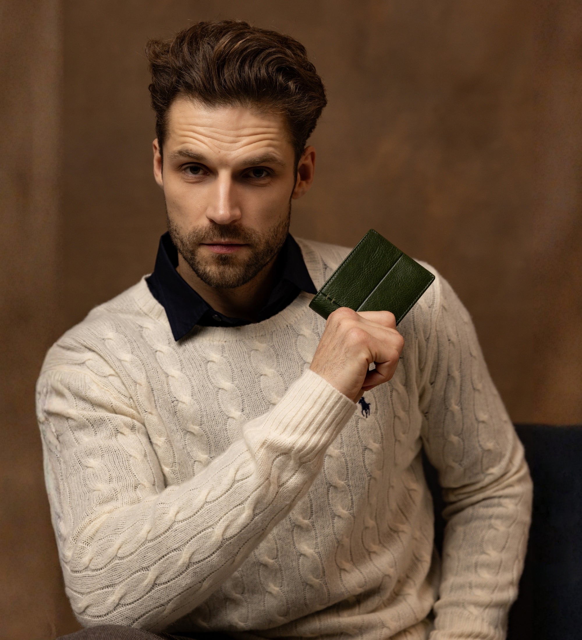 Cartera de cuero de doble compartimento: Poetic Justice