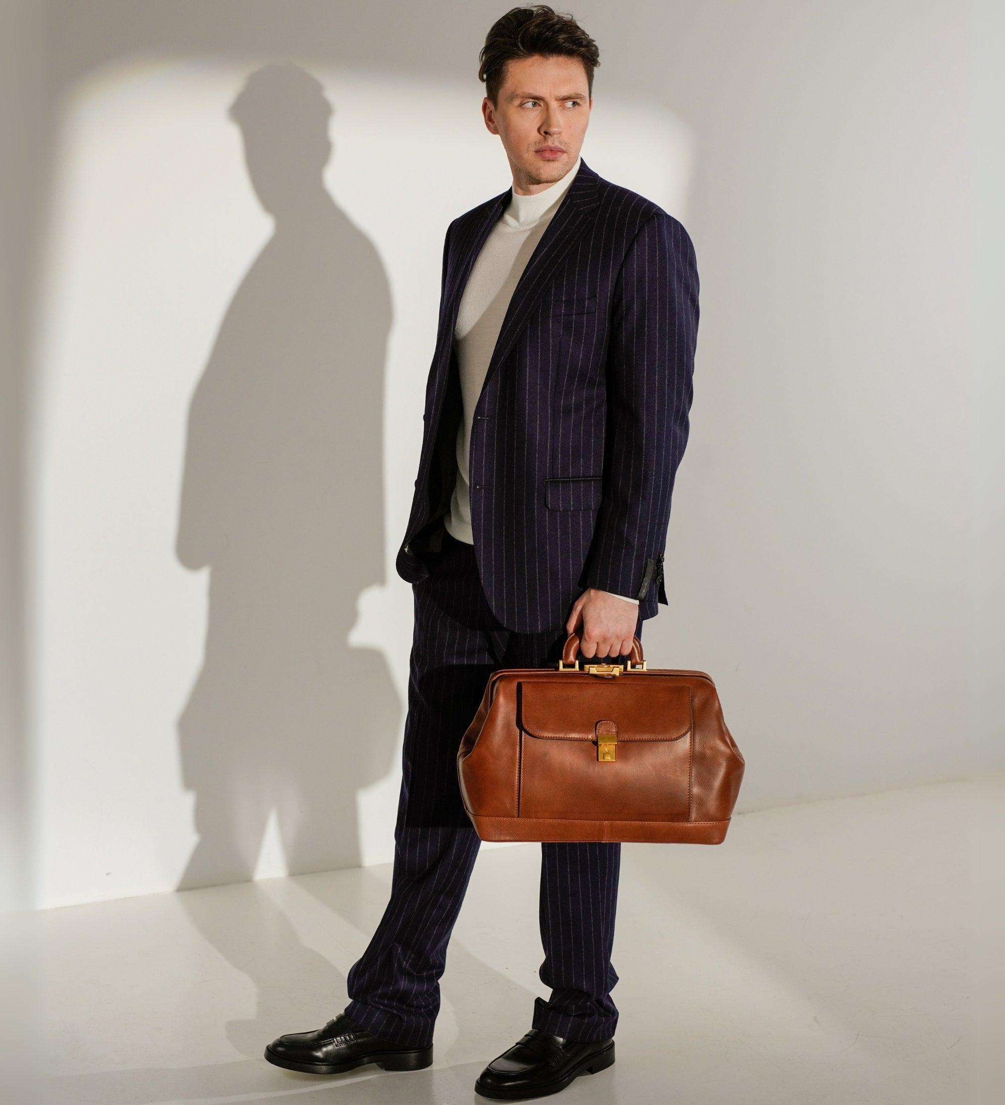 Bolso de médico de cuero italiano grande: Hamlet