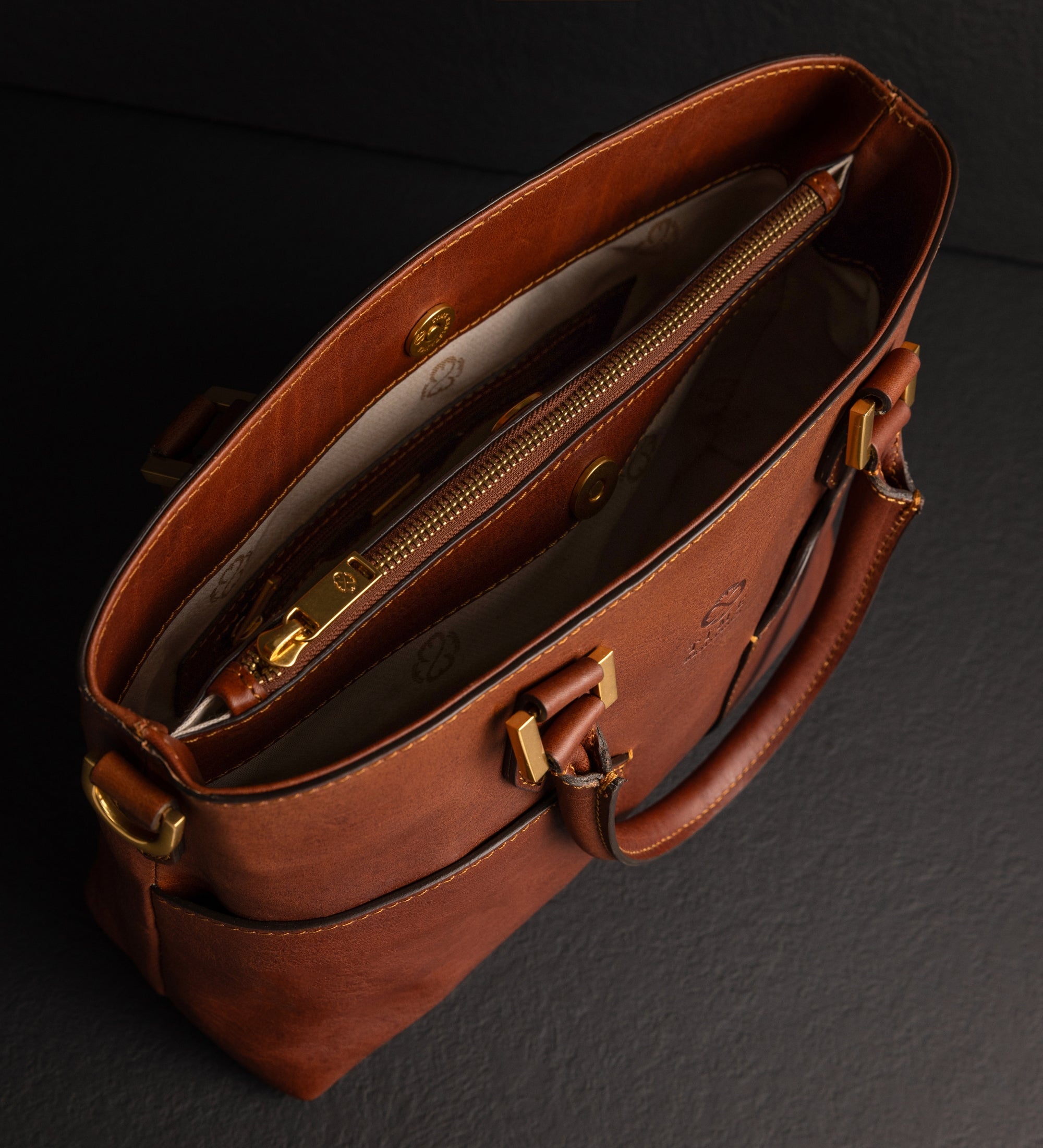 Bolso de hombro/bolso de mano de cuero para mujer: Camilla