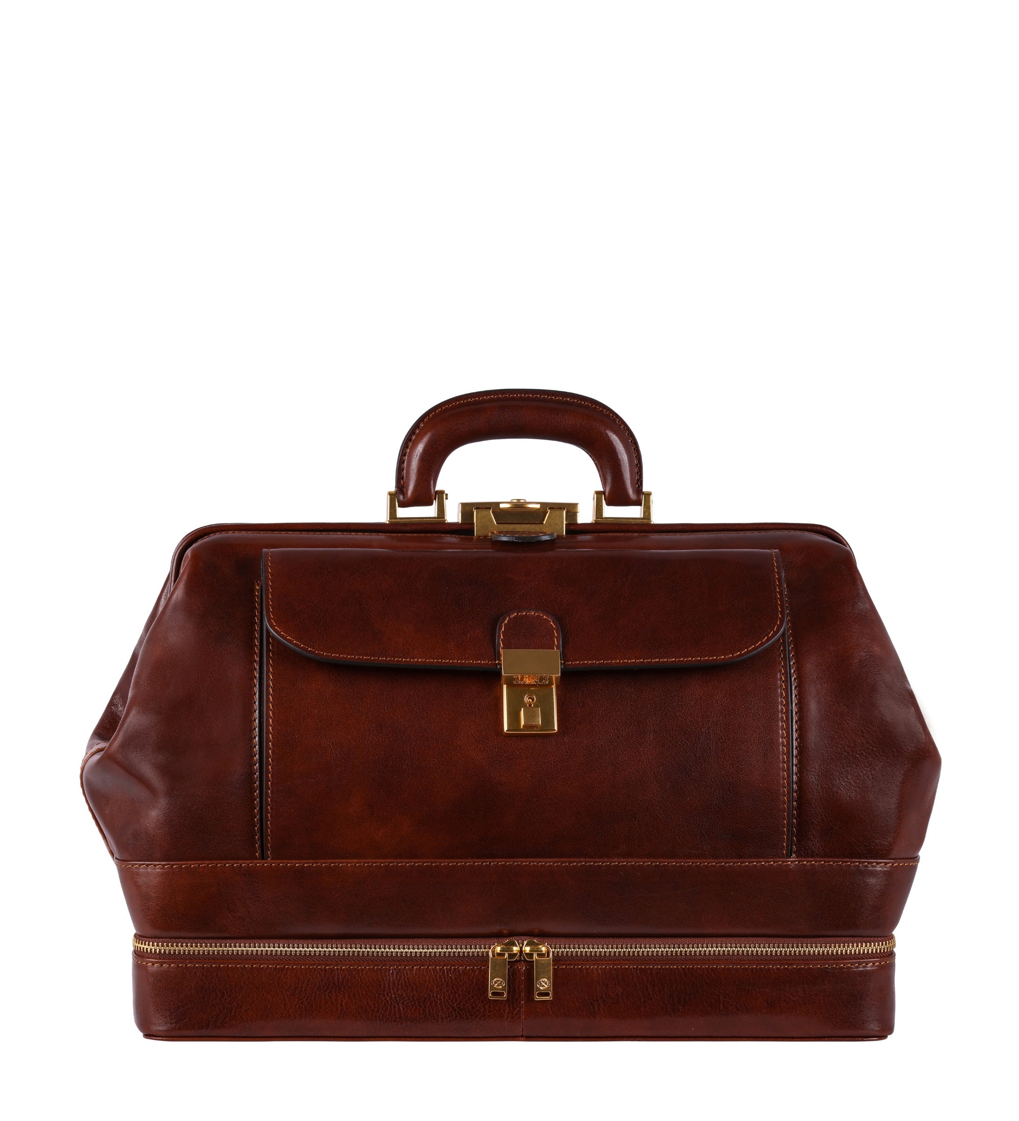 Bolso de médico de cuero italiano grande: The Master and Margarita