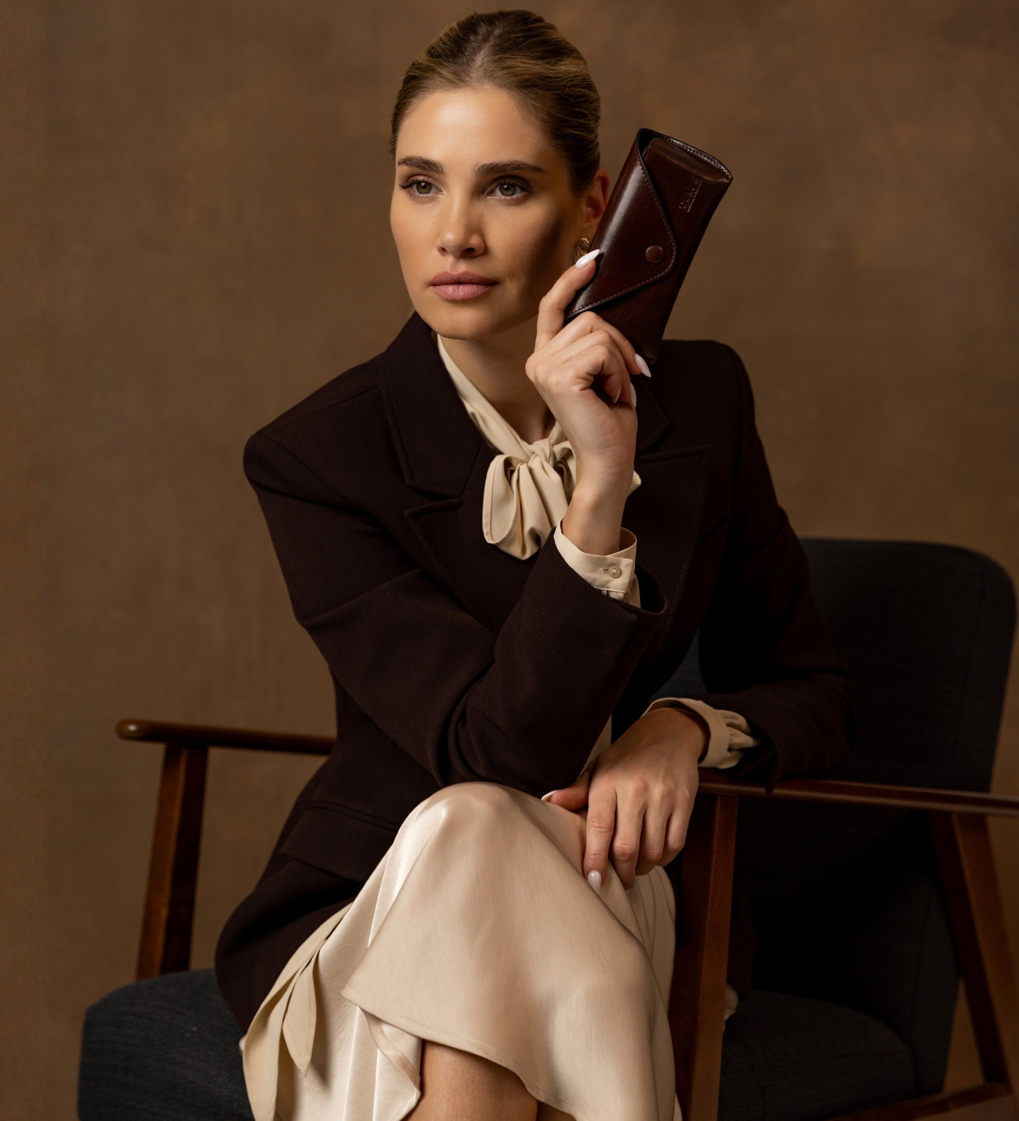 Estuche de cuero para gafas para mujer: A High Wind In Jamaica