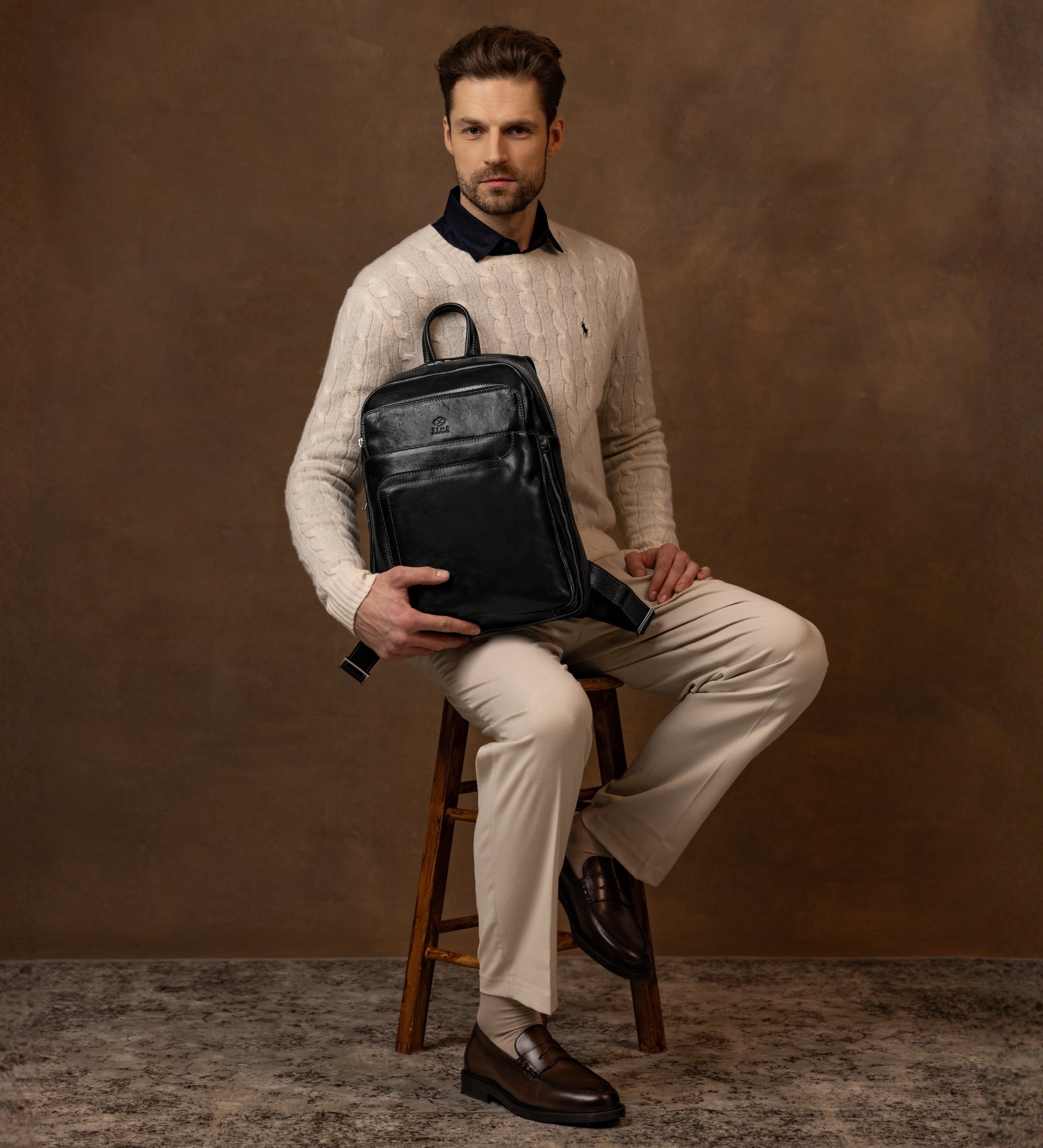 Mochila de cuero grande: L.A. Confidential