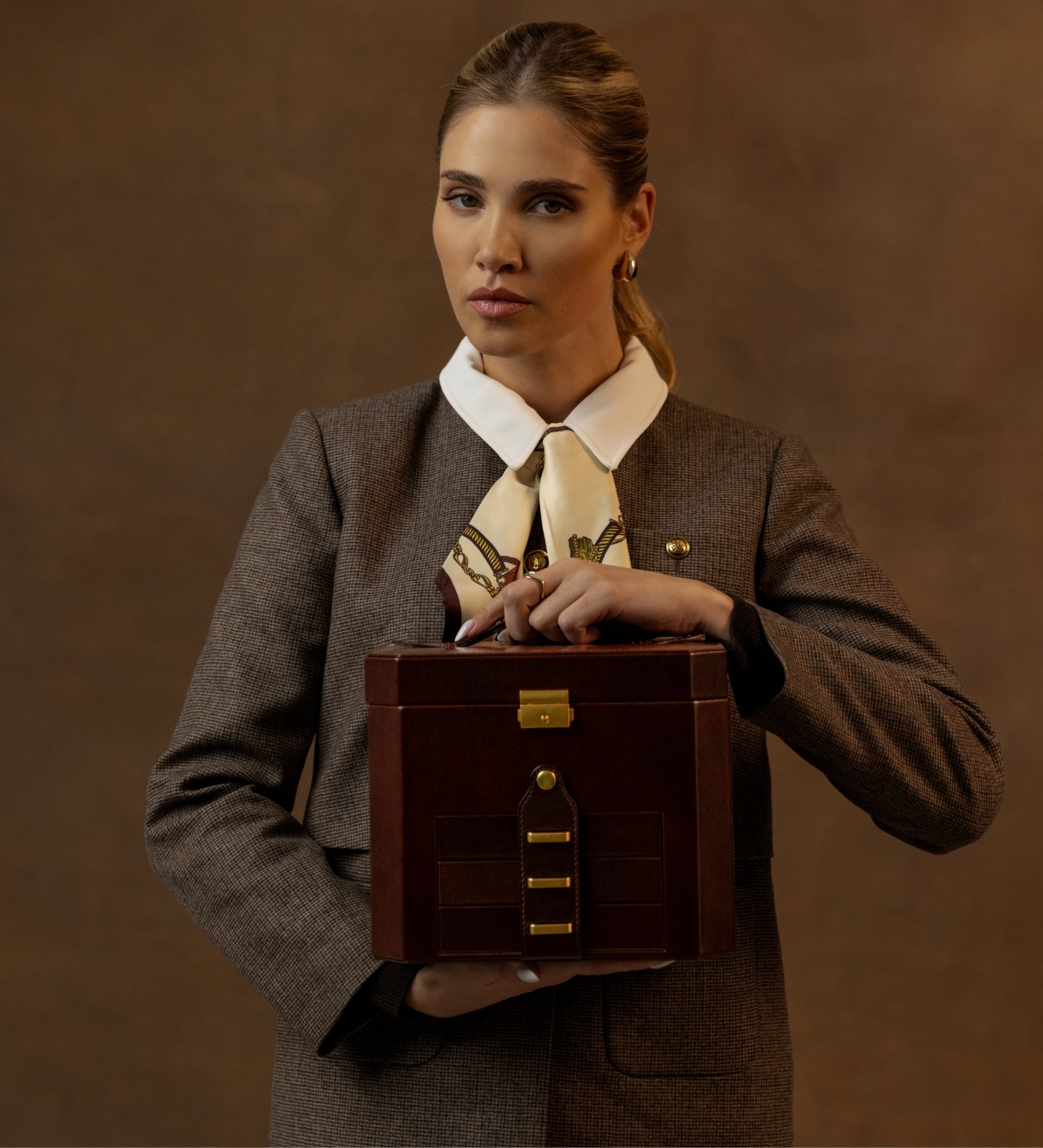 Joyero de cuero grande para mujer: A Handful of Dust