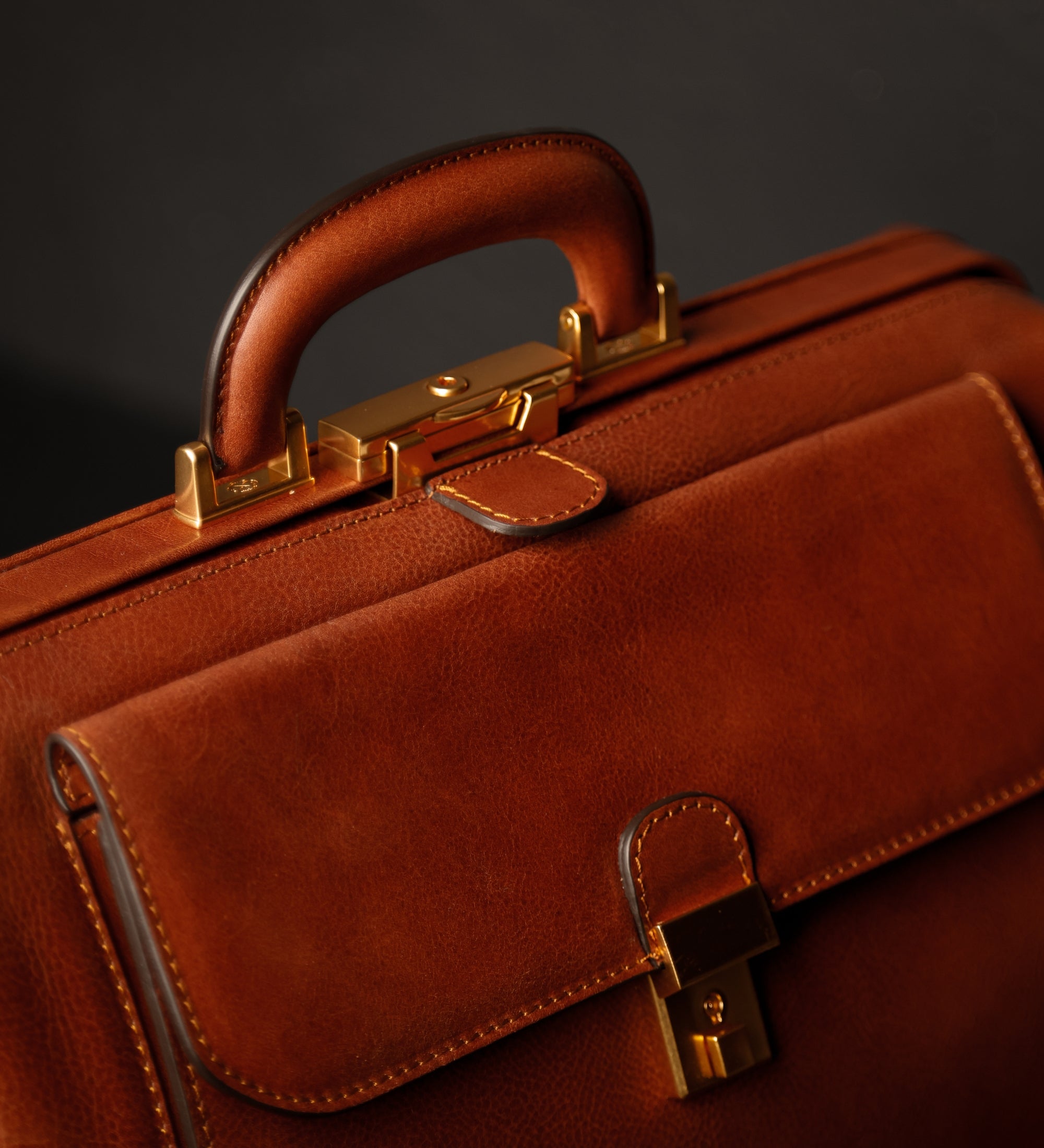 Bolso de médico de cuero italiano grande: Hamlet