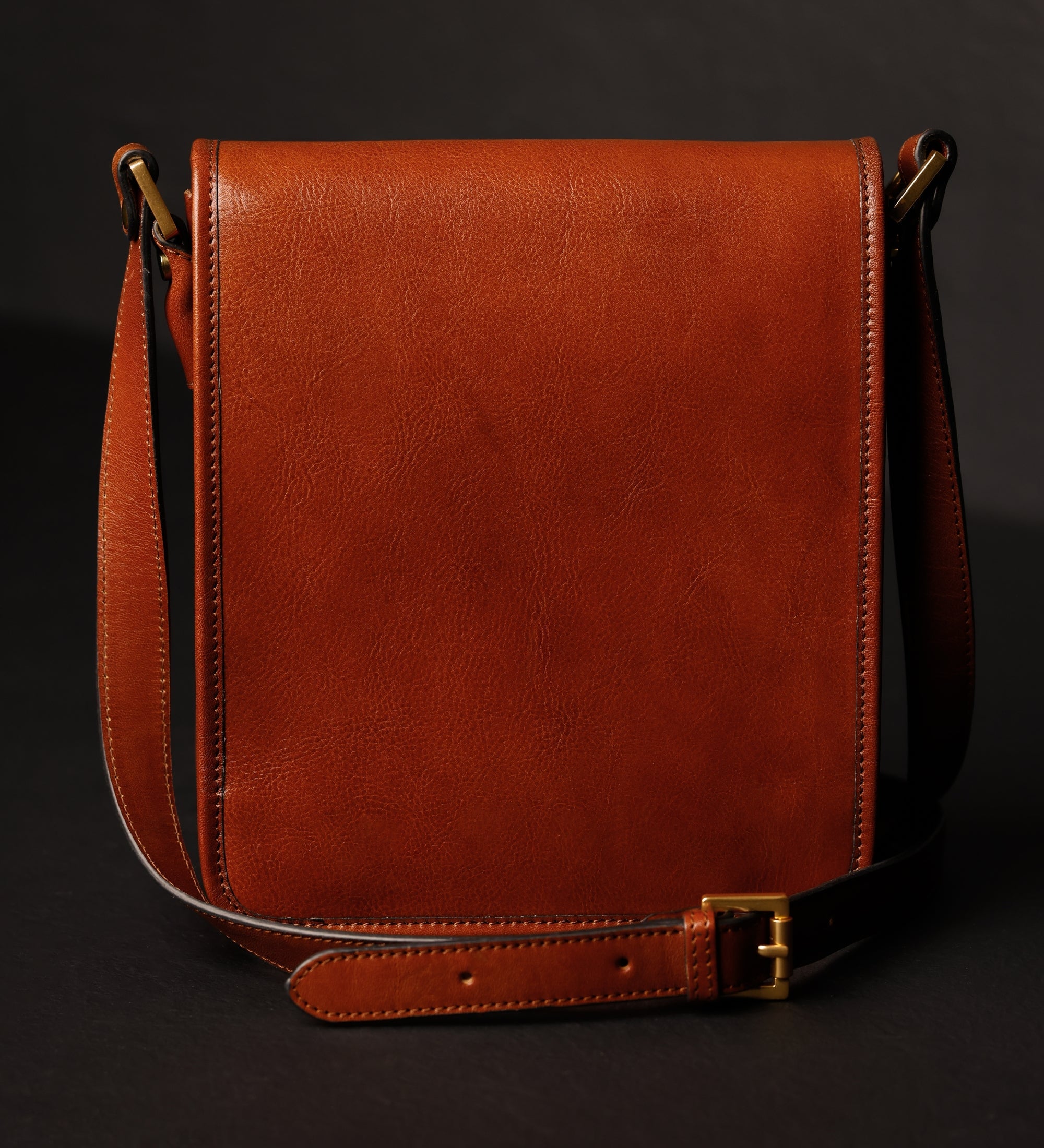 Bolso bandolera de cuero pequeño: On The Road