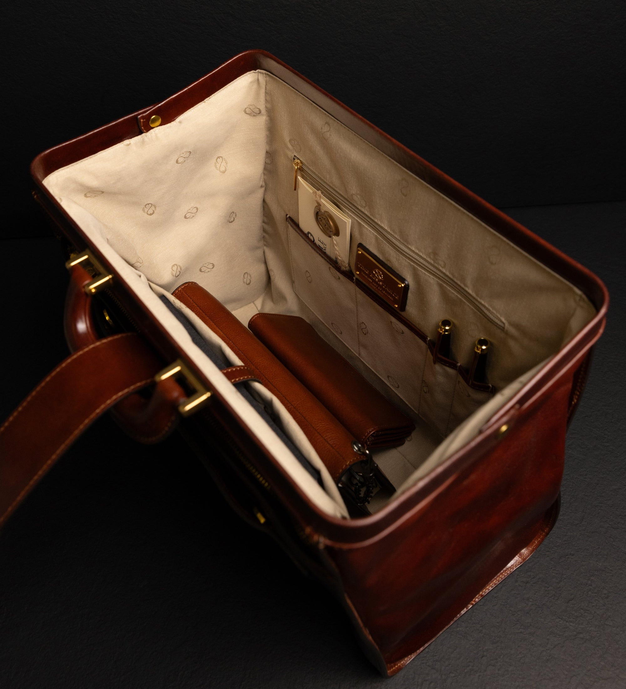Bolso de médico de cuero grande para mujer: Mrs Dalloway