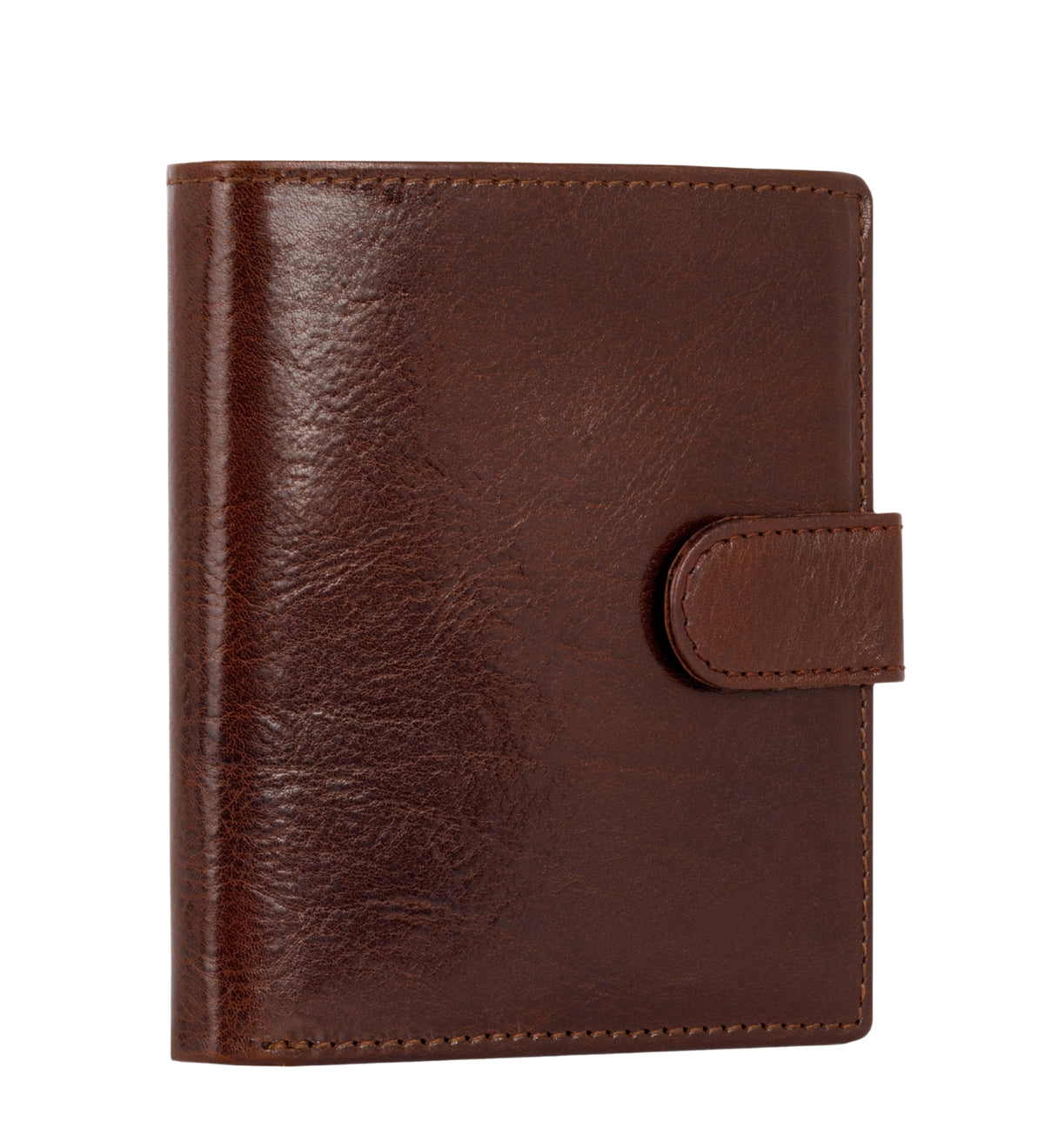 Cartera de cuero de doble compartimento y cierre a presión: Ironweed