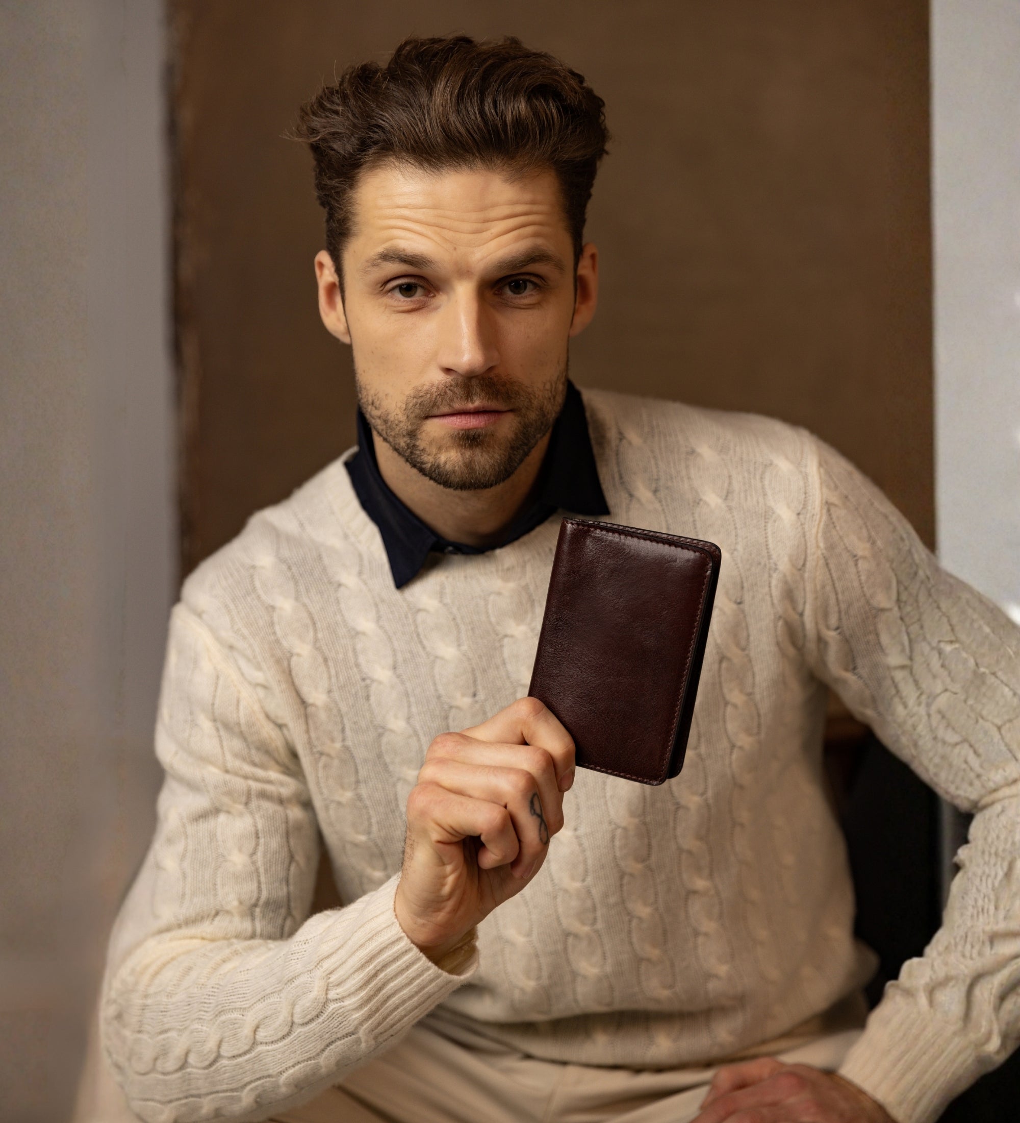 Portapasaporte de cuero pequeño: Gulliver's Travels