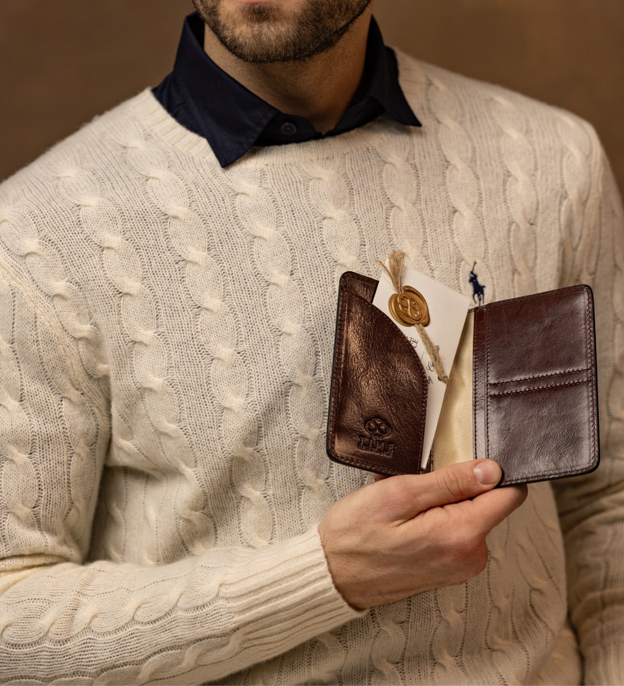 Portapasaporte de cuero pequeño: Gulliver's Travels