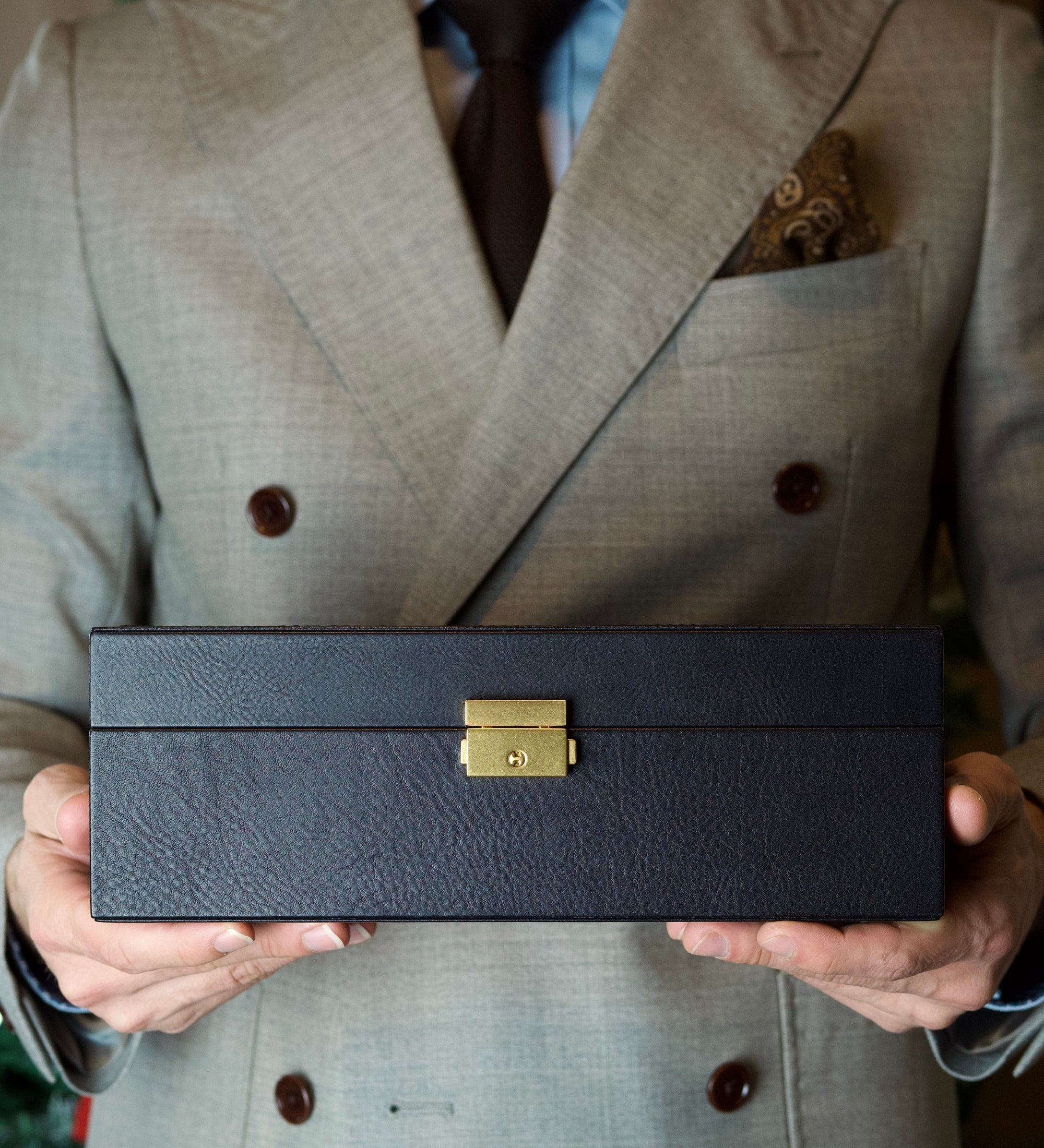 Organizador de relojes, caja para relojes de cuero: Silence