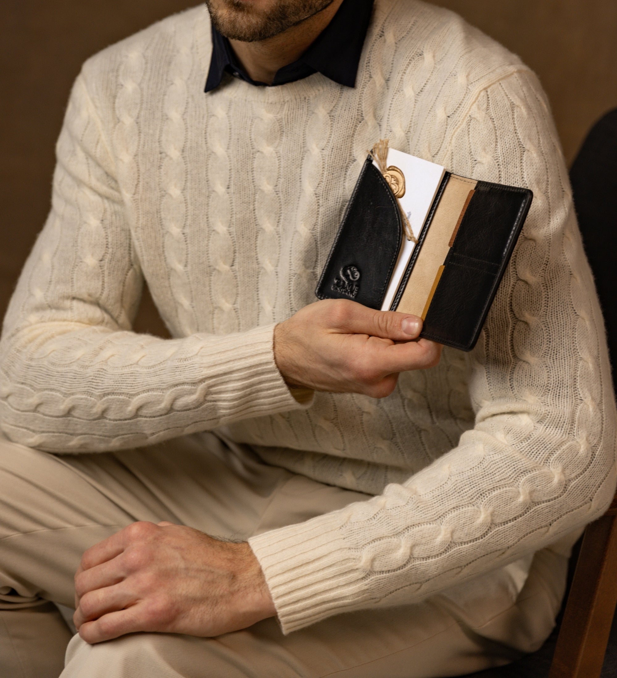 Portapasaporte de cuero pequeño: Gulliver's Travels