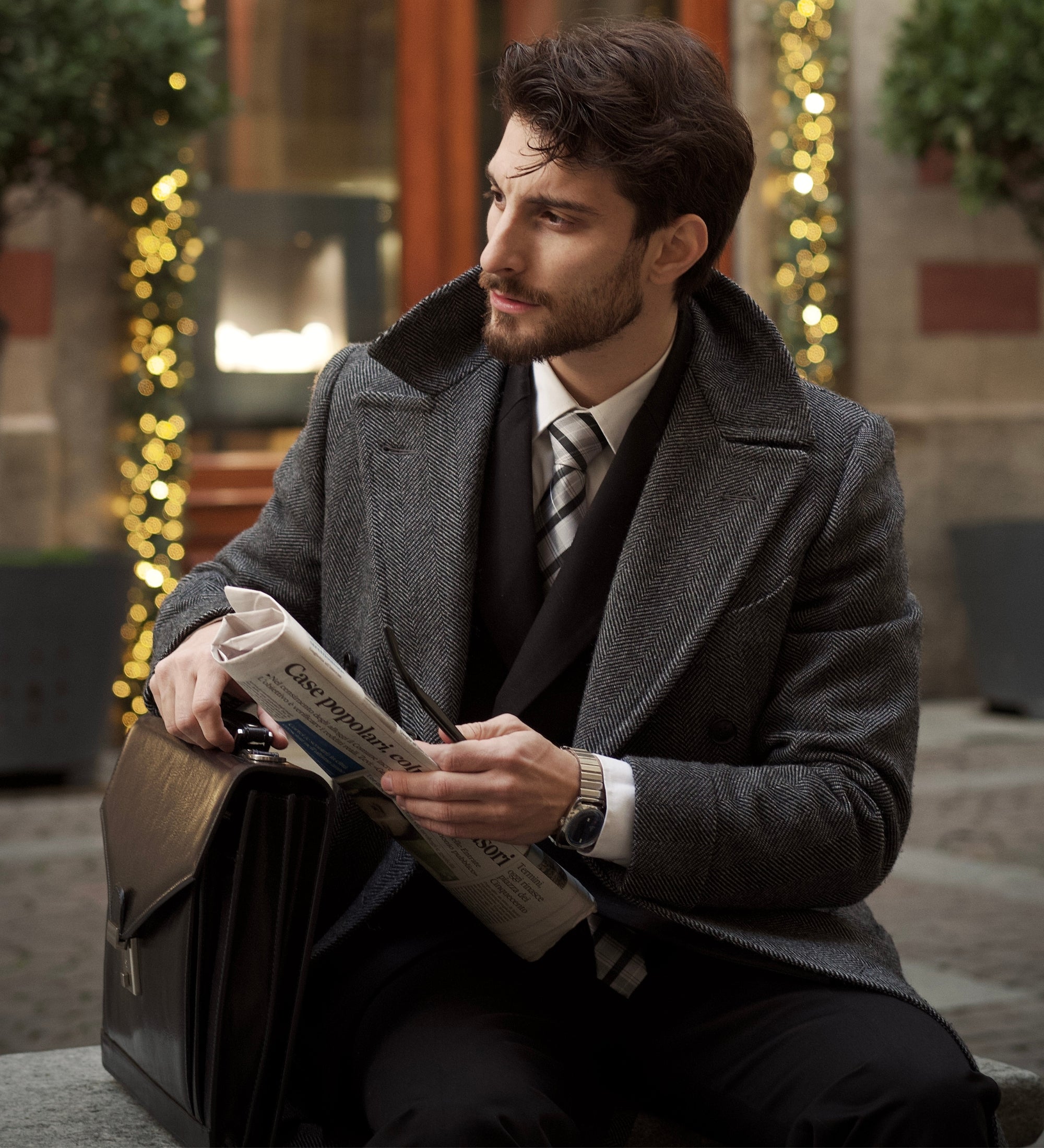 Maletín de cuero de diseño clásico: The Magus