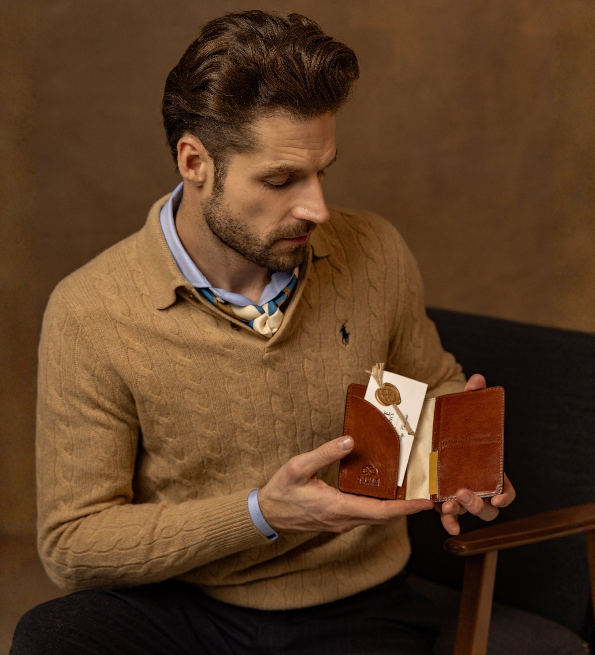 Portapasaporte de cuero pequeño: Gulliver's Travels