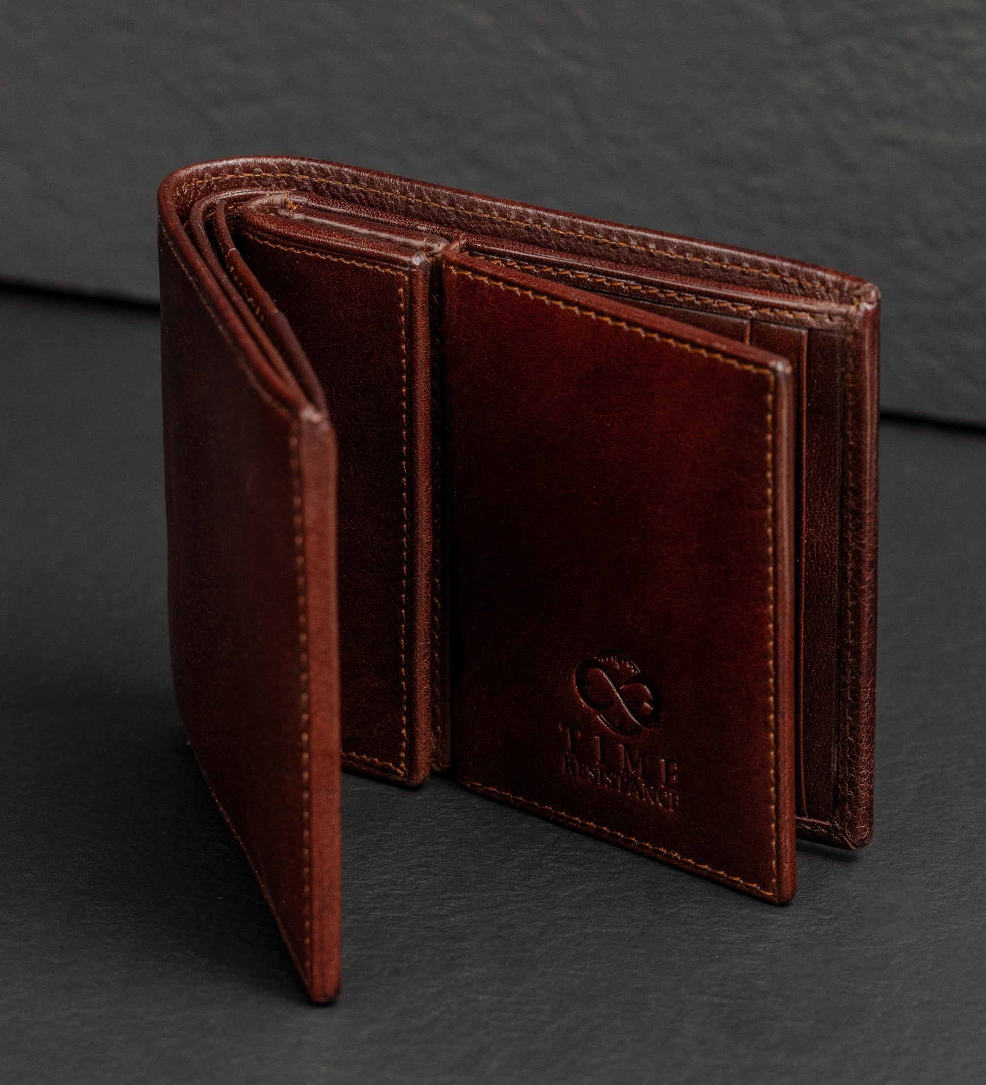 Cartera de cuero de doble compartimento: Daniel