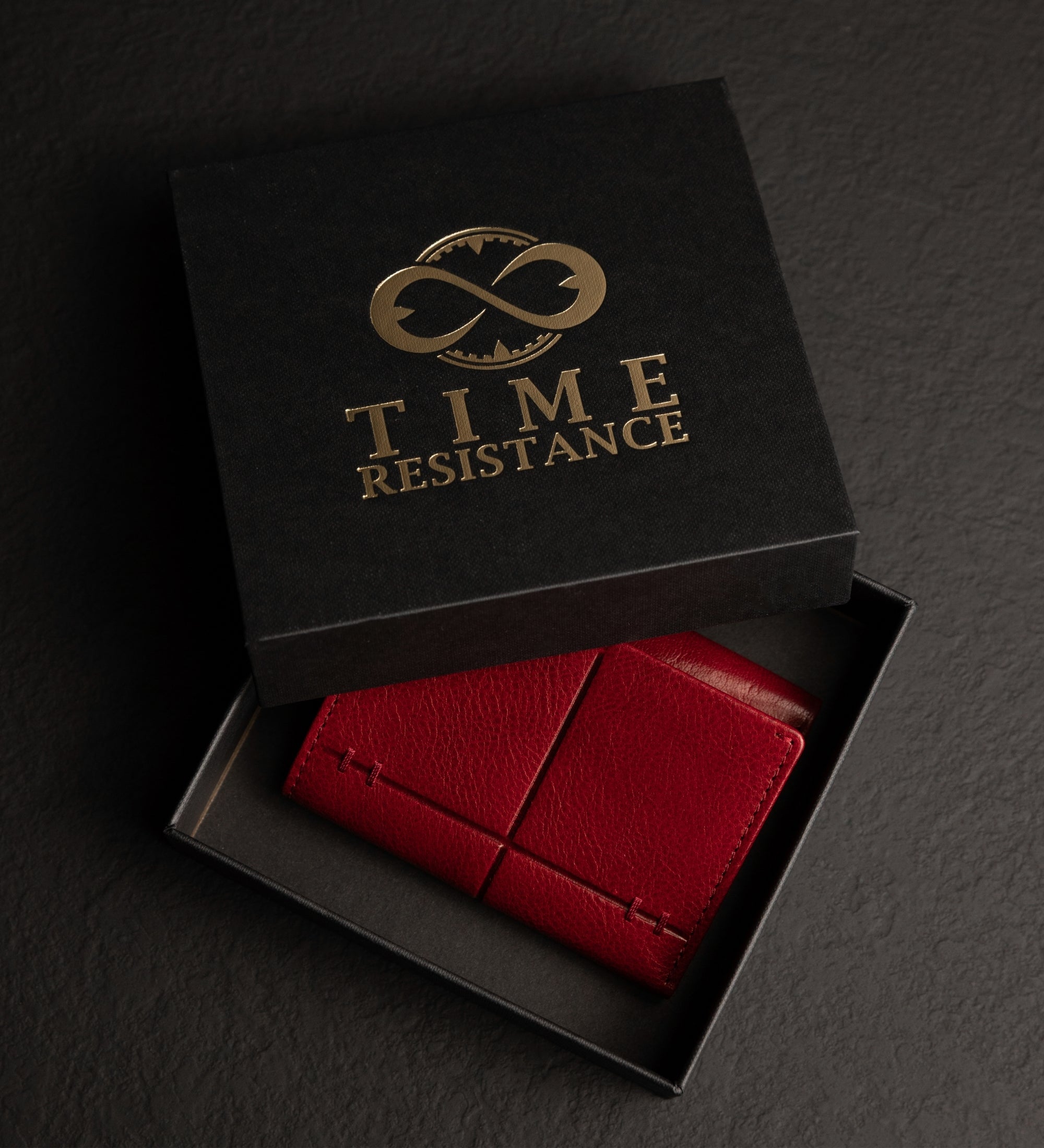 Cartera Trifold de Cuero - Red Harvest