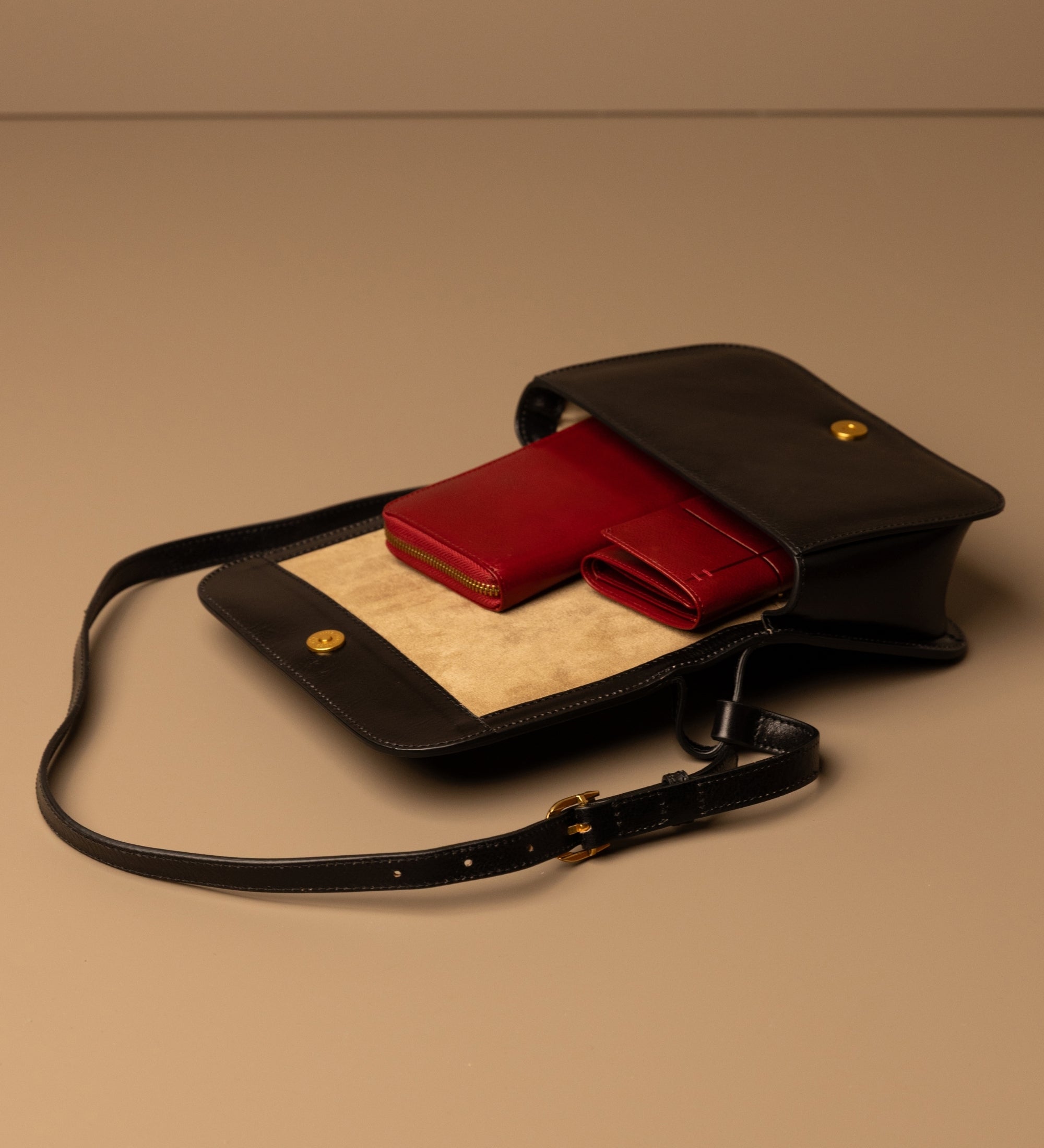 Bolso bandolera de cuero para mujer: Il Piacere