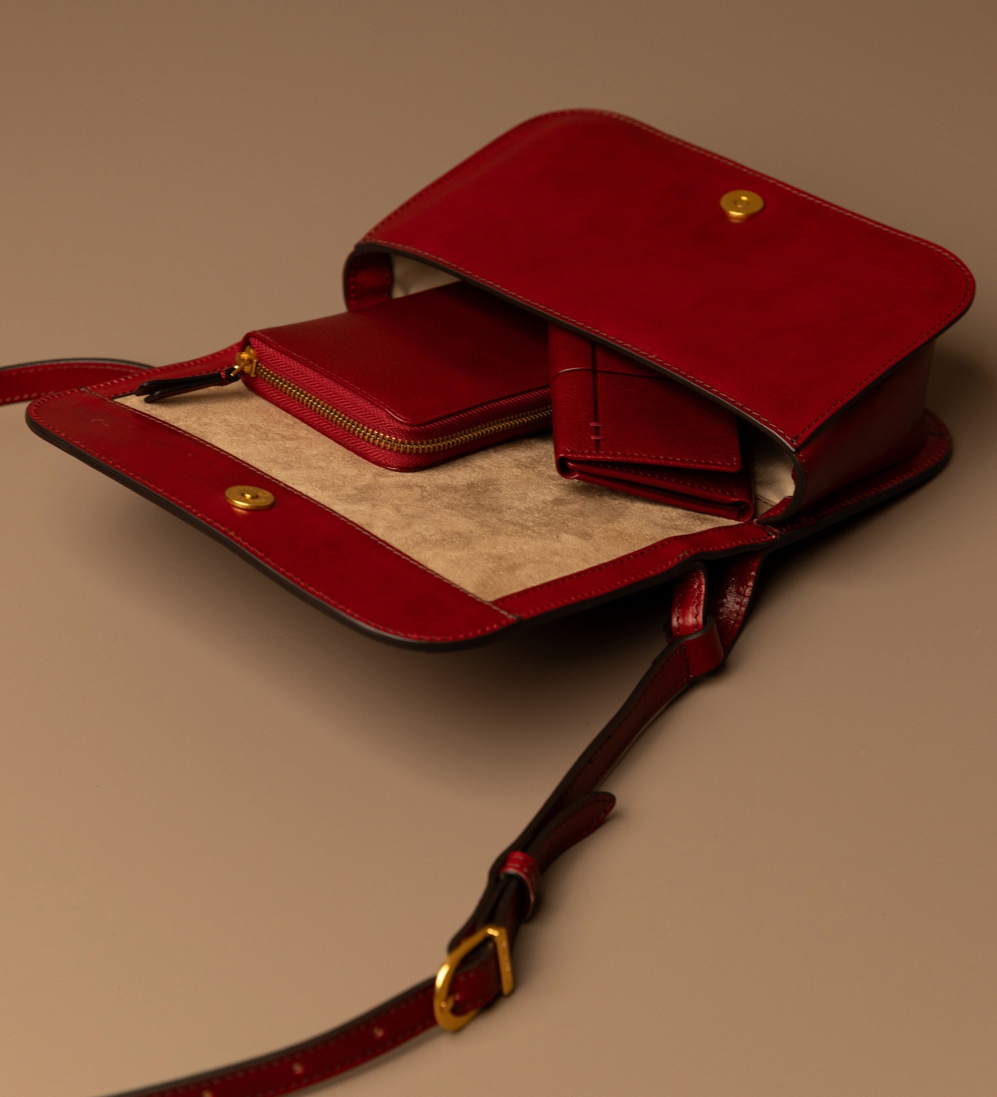 Bolso bandolera de cuero para mujer: Il Piacere