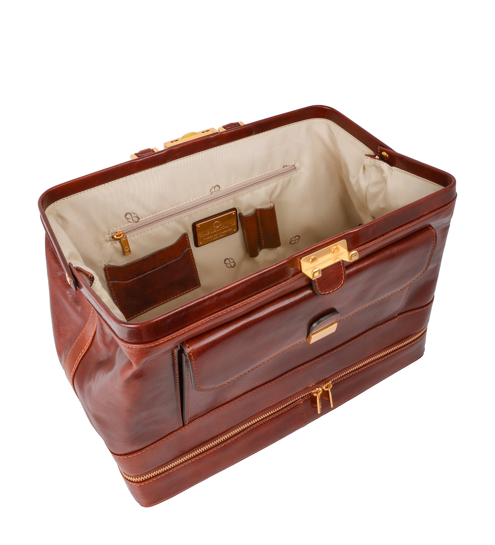 Bolso de médico de cuero italiano grande: The Master and Margarita
