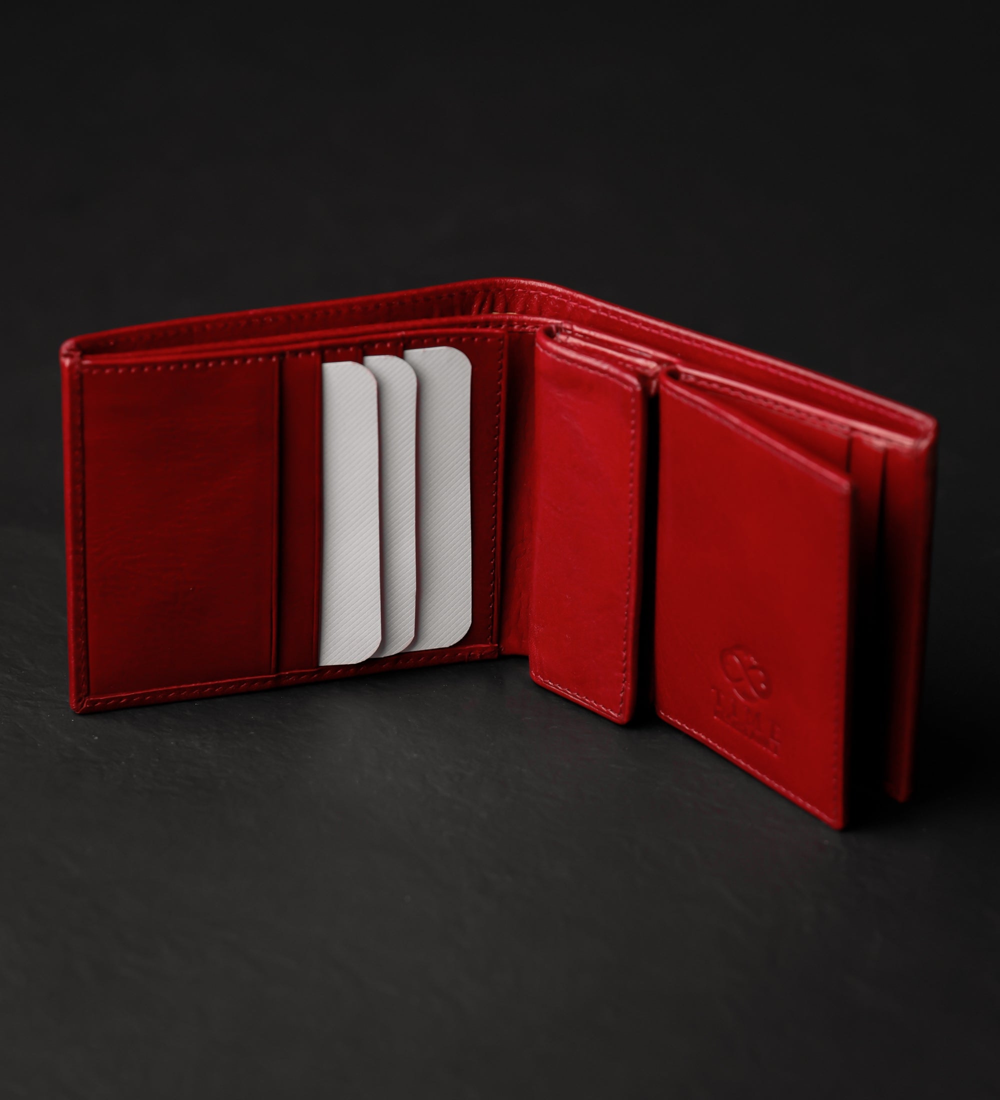 Cartera de cuero de doble compartimento: Daniel