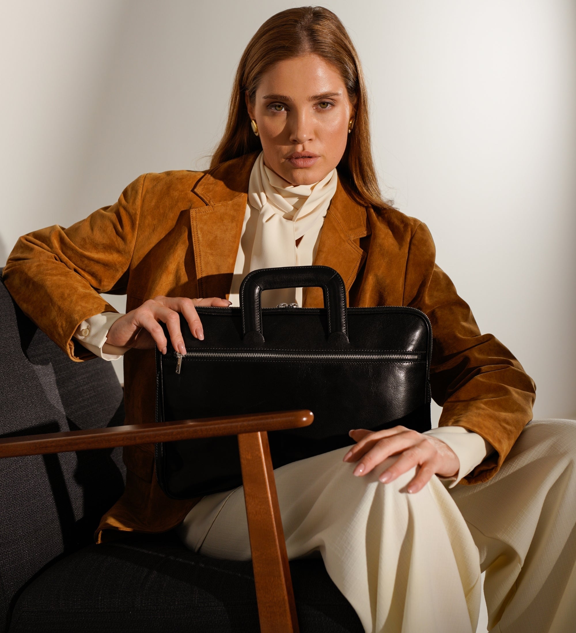 Bolso para portátil/maletín de cuero para mujer: Brave New World