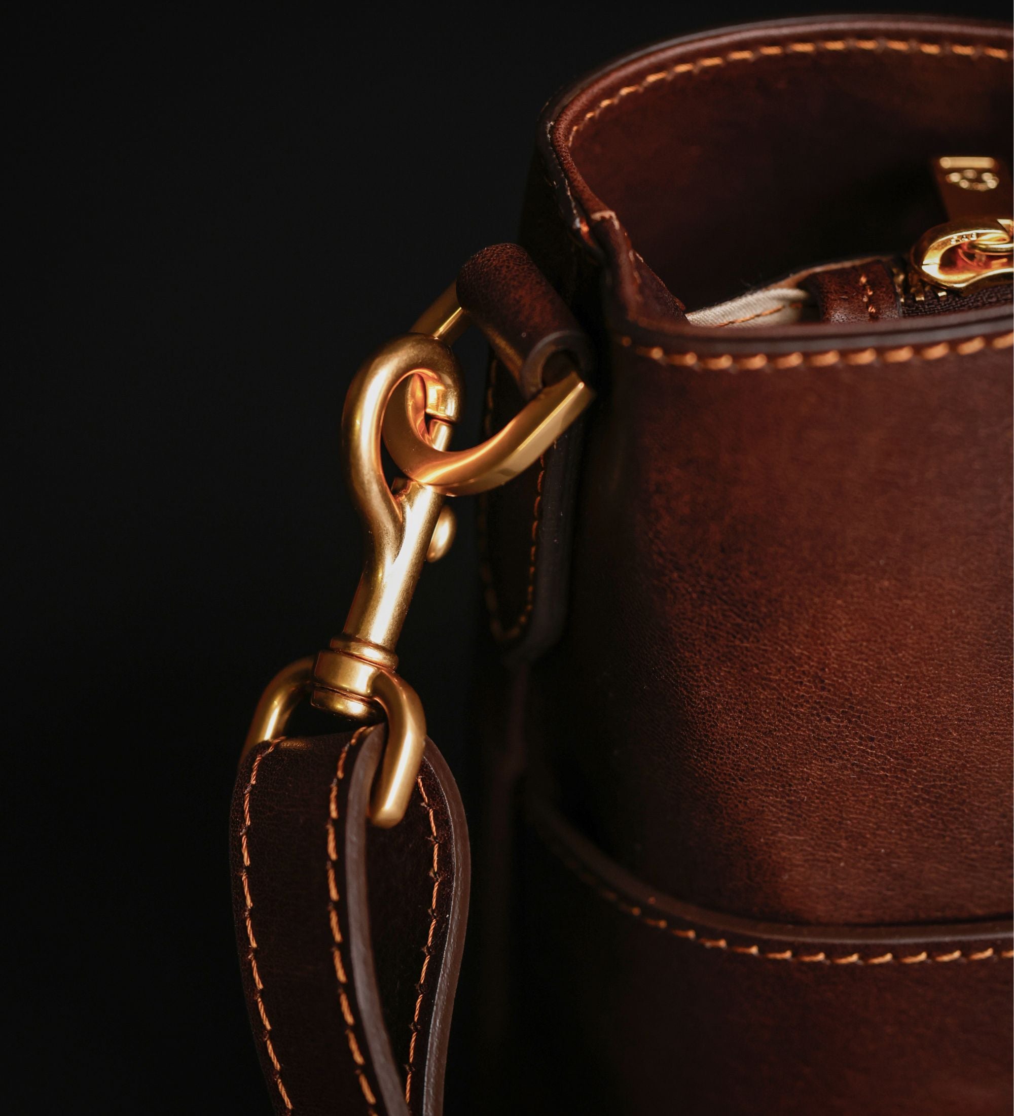 Bolso de hombro/bolso de mano de cuero para mujer: Camilla