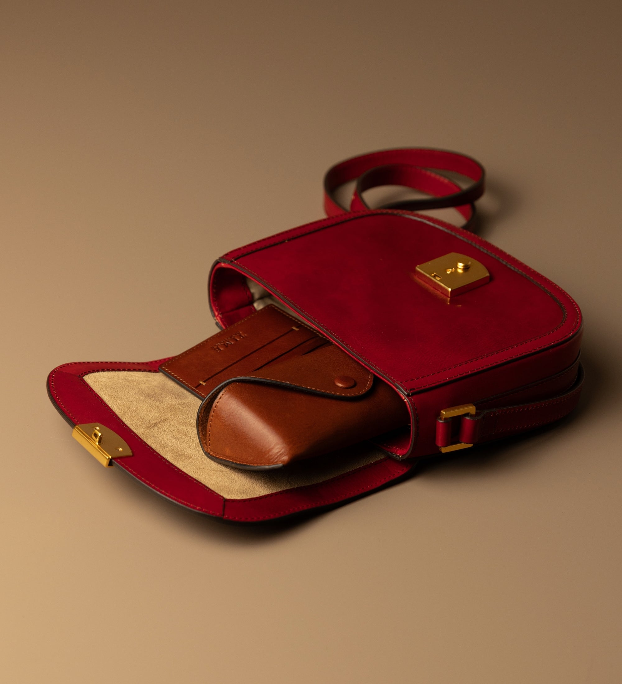 Bolso saddle de cuero para mujer: Secrets