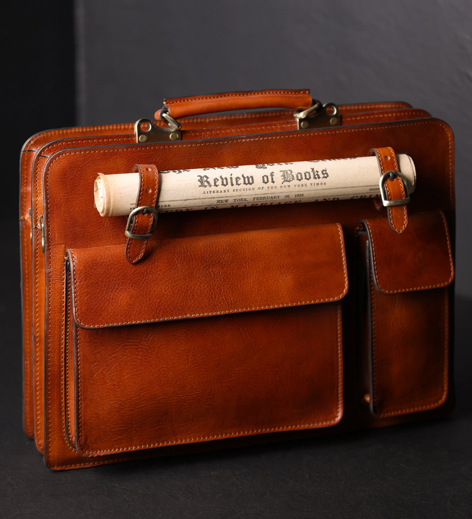 Maletín, bolso tipo satchel de cuero: The Prophet
