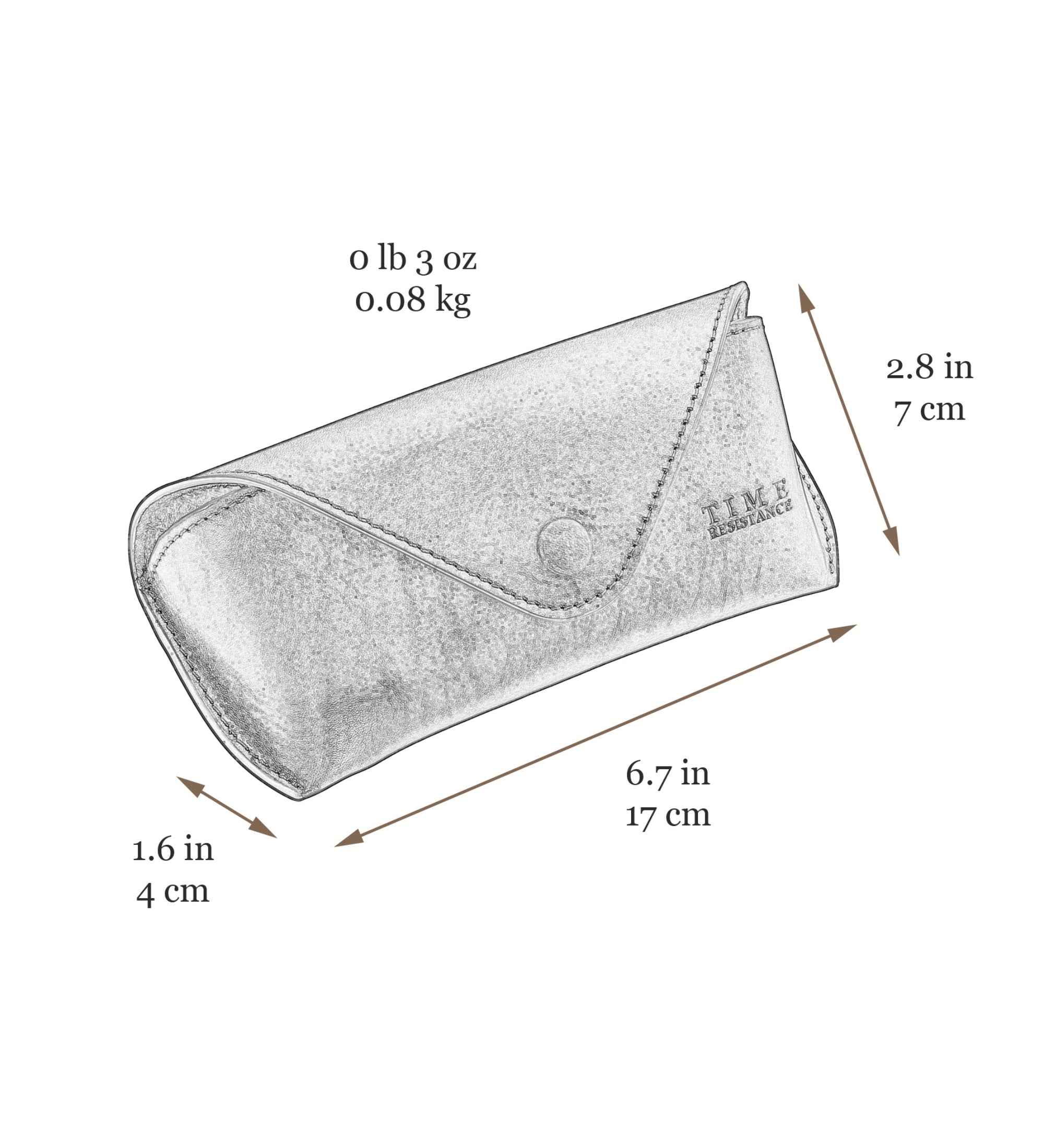 Estuche de cuero para gafas para mujer: A High Wind In Jamaica