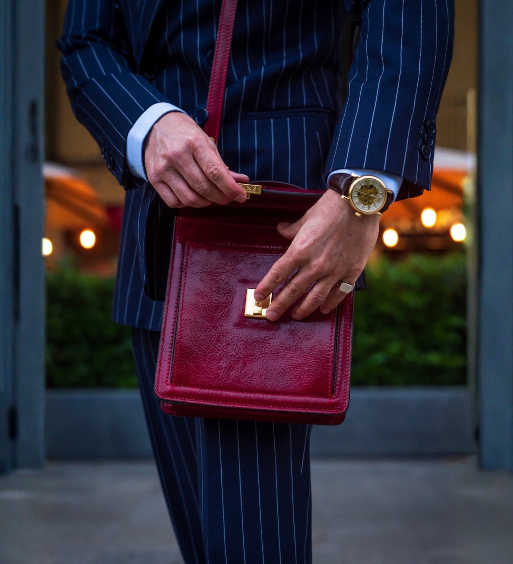 Maletín de cuero pequeño: Walden