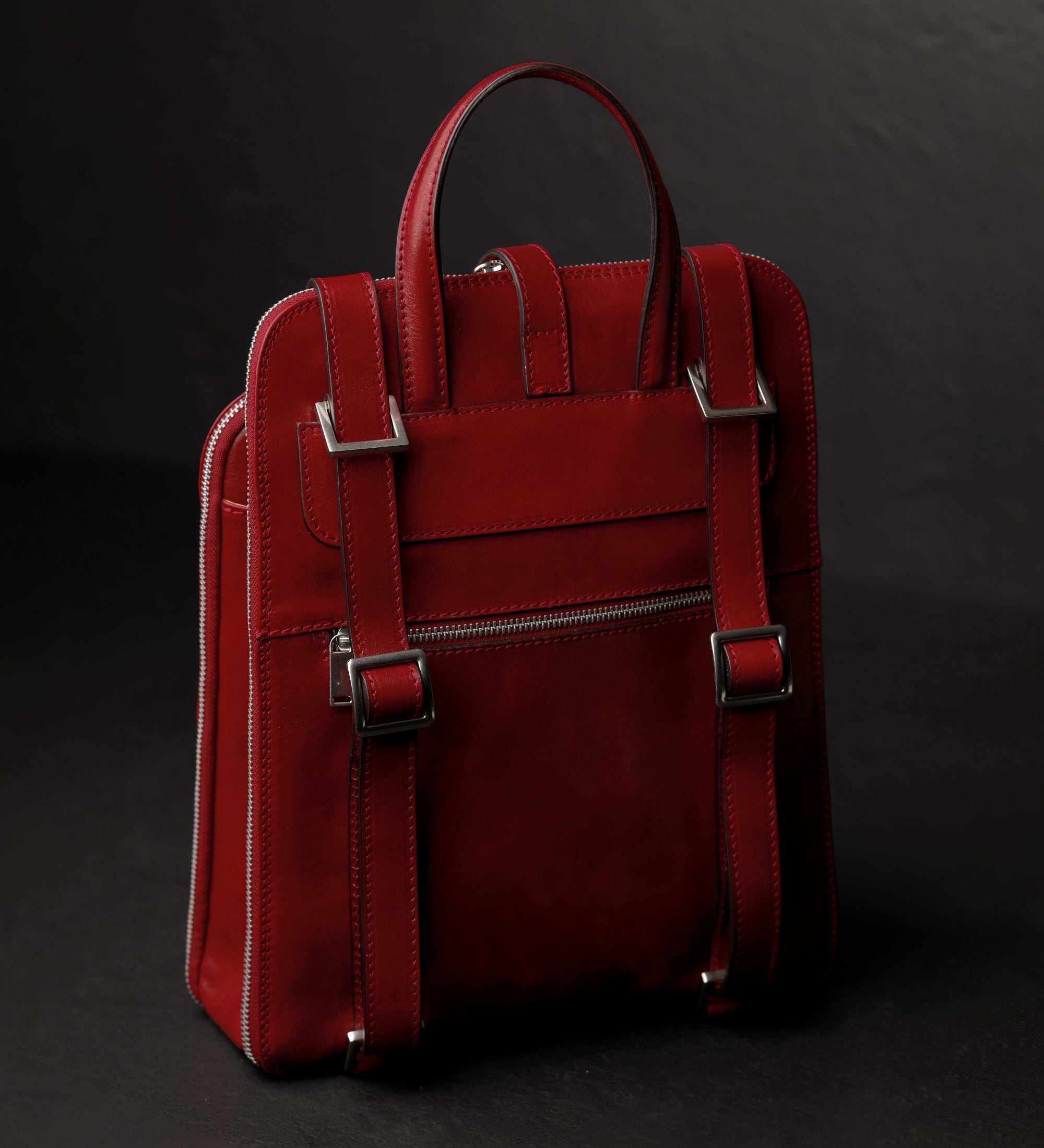 Bolso de hombro/mochila de cuero convertible para mujer: Clarissa