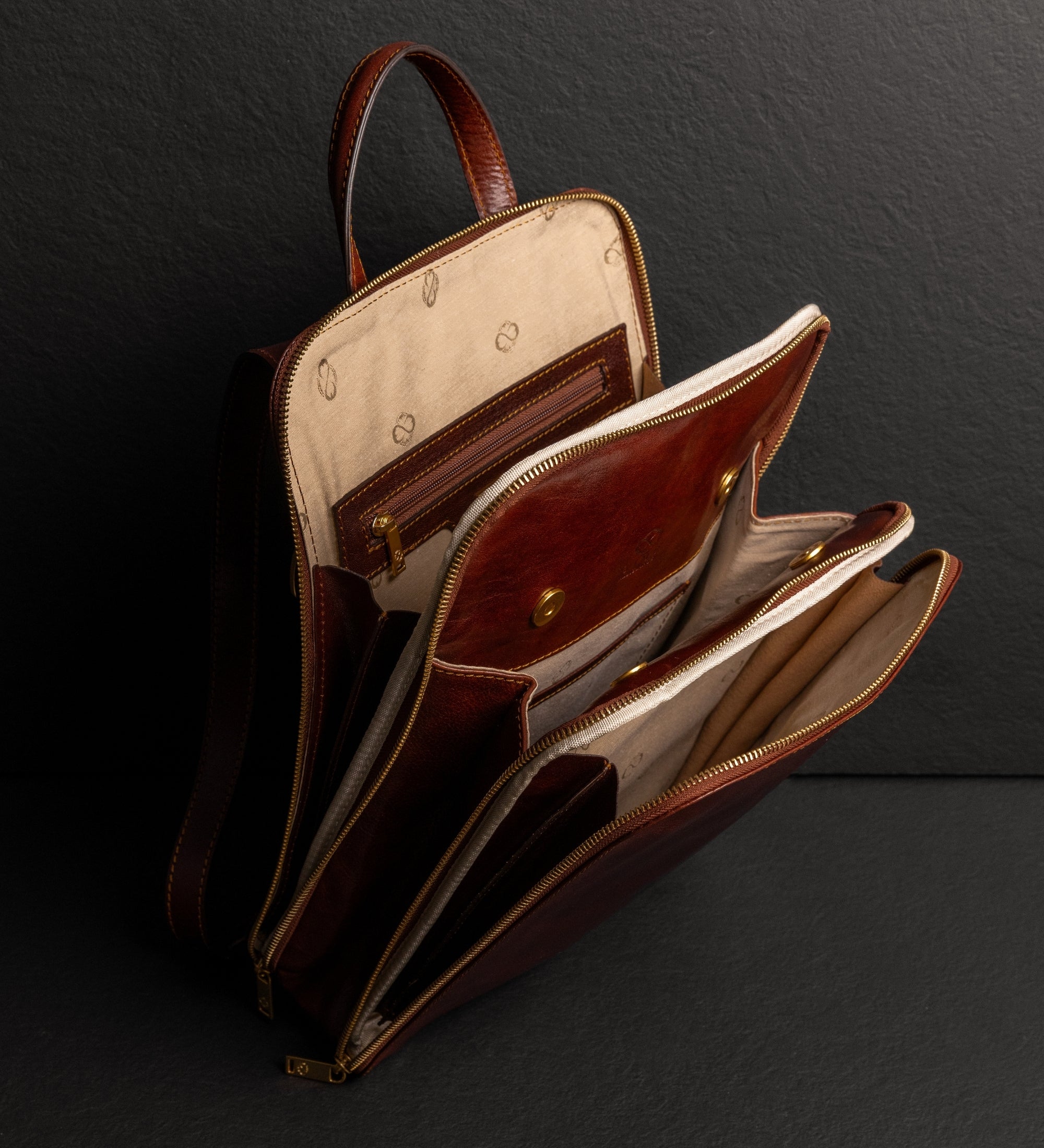Bolso de hombro/mochila de cuero convertible para mujer: Clarissa