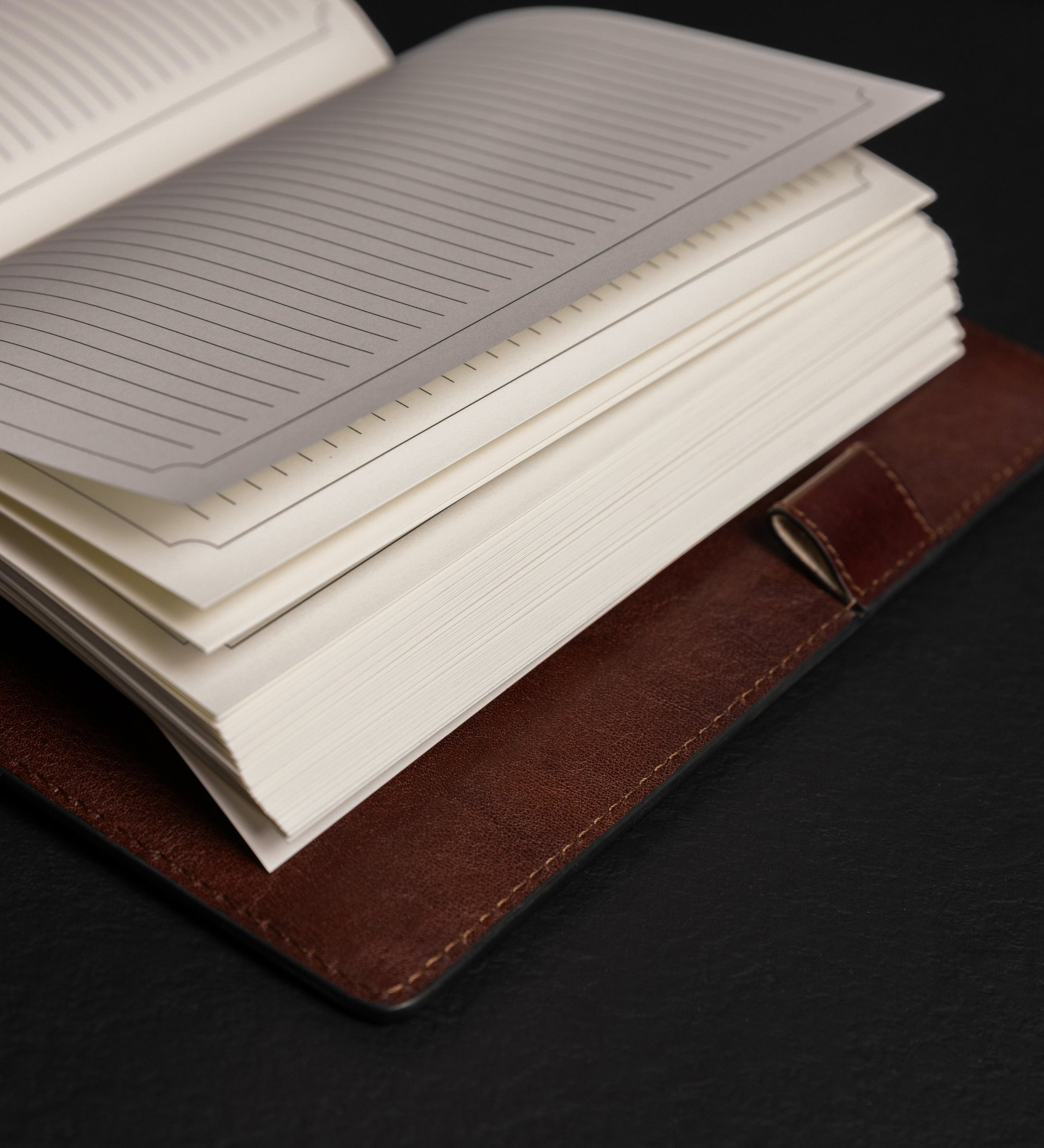 Cuaderno personal de cuero para mujer con bloc de notas A5 recargable: The Diary of a Nobody