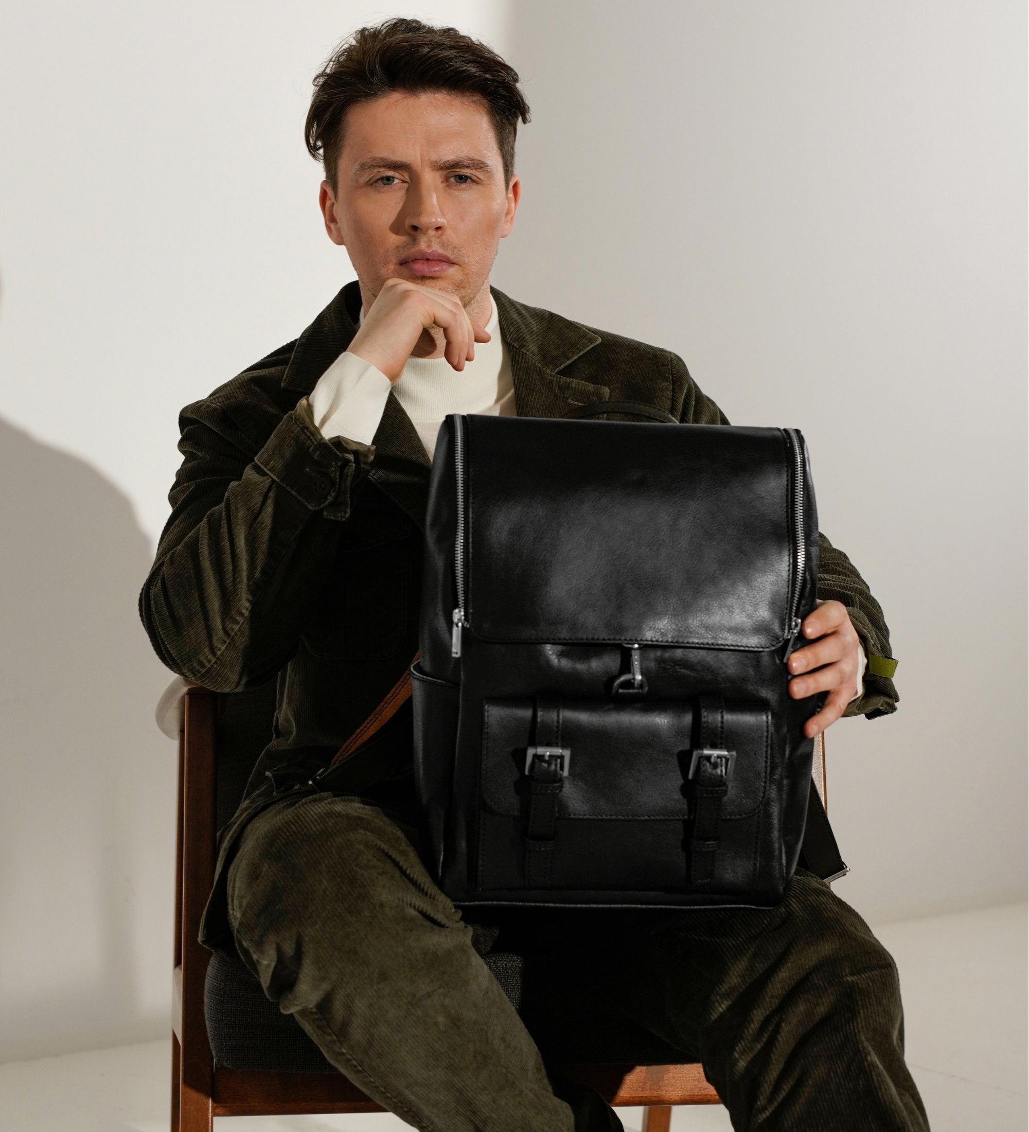 Mochila de cuero grande: The Odyssey
