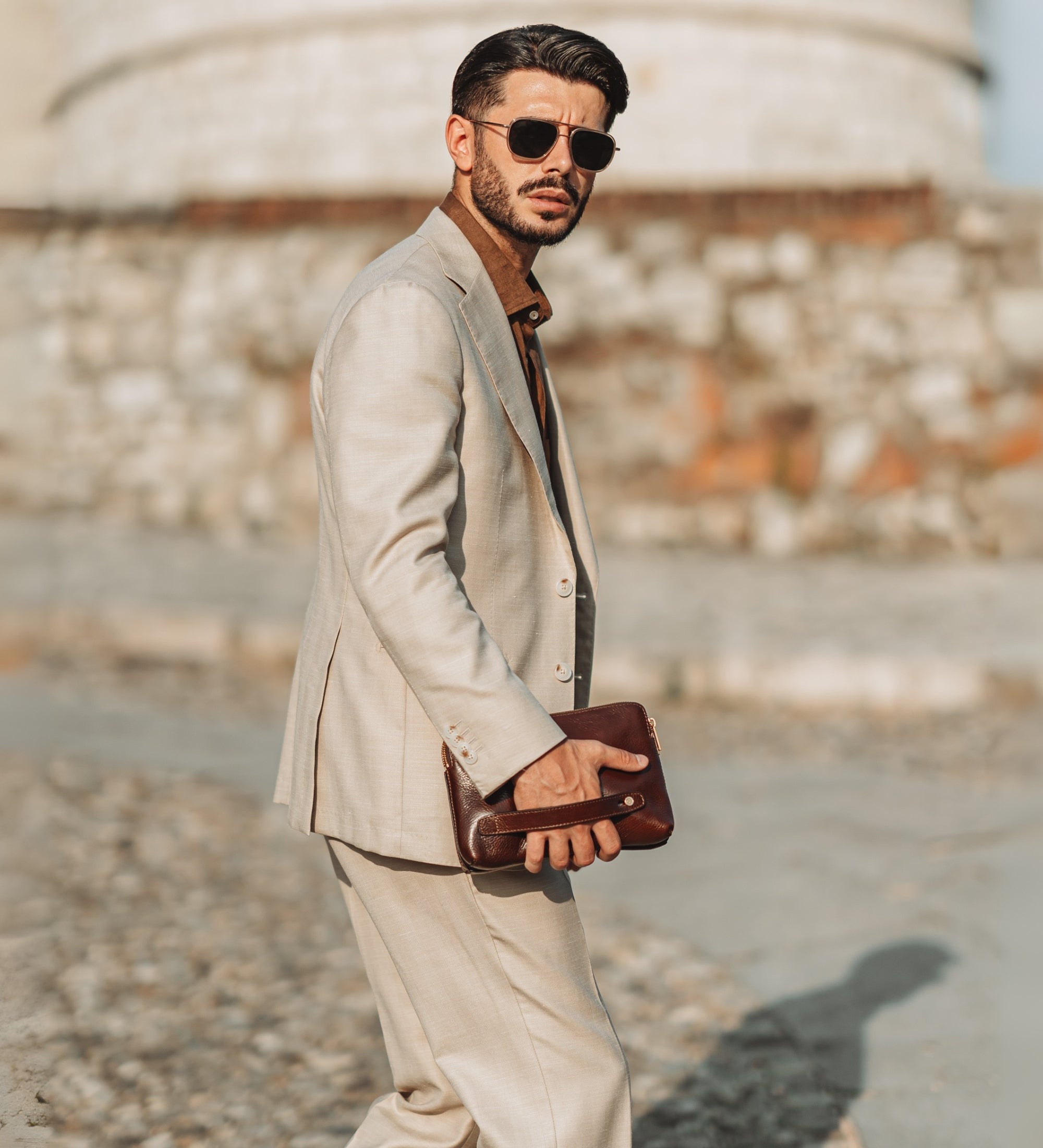 Cartera de mano de cuero: Ulysses