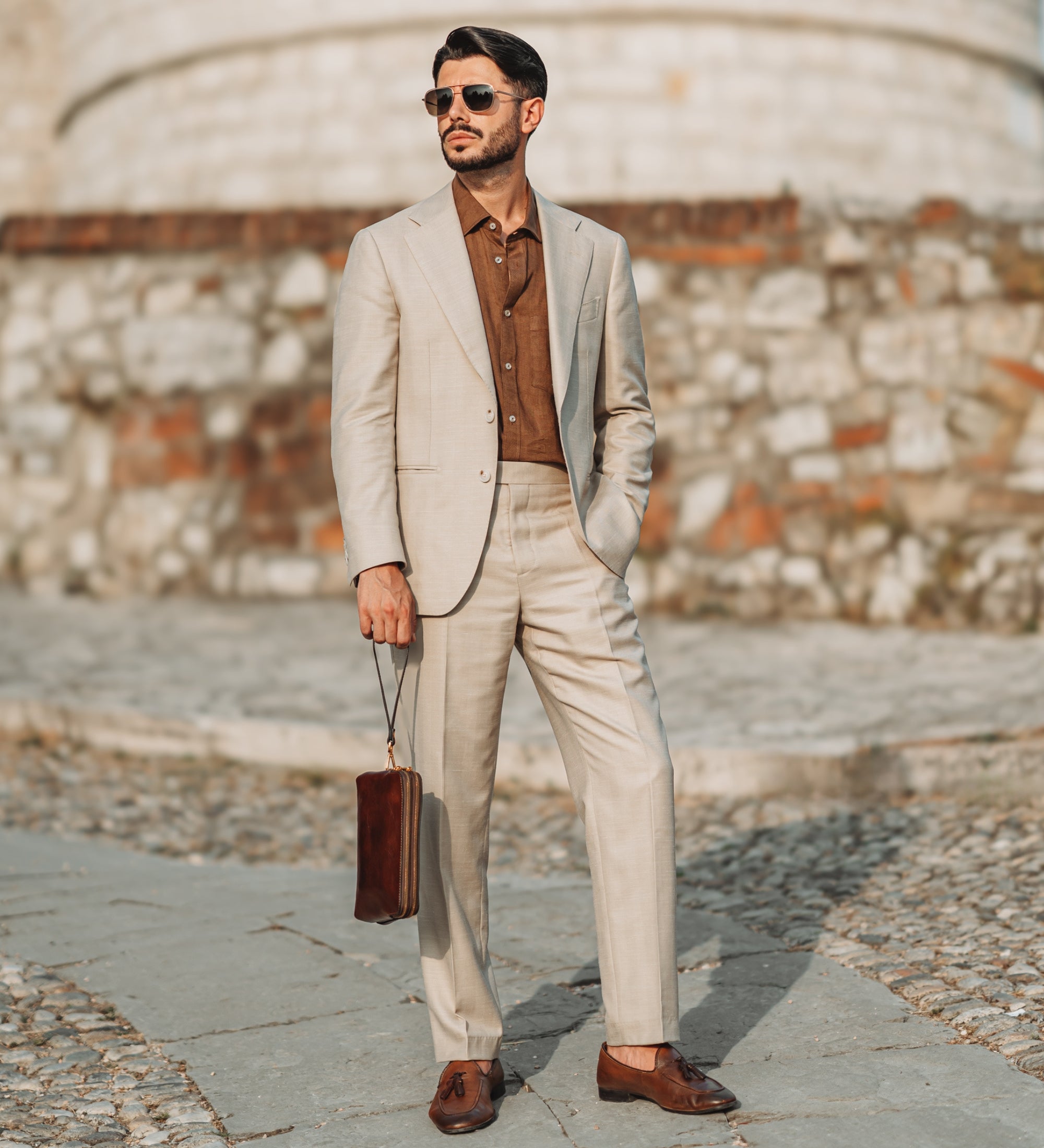 Cartera de mano de cuero: Ulysses
