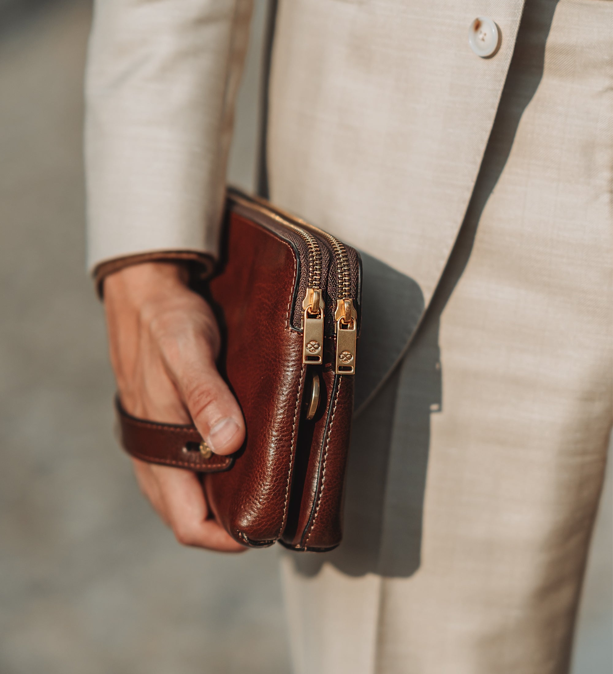 Cartera de mano de cuero: Ulysses